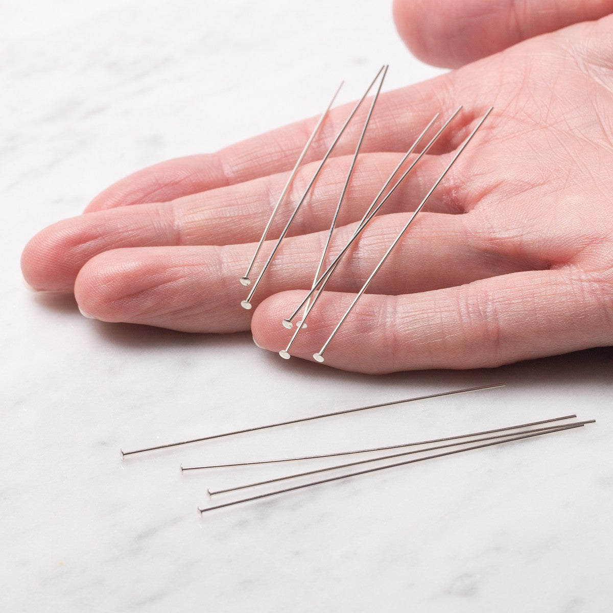 Sterling Silver 63mm Headpins