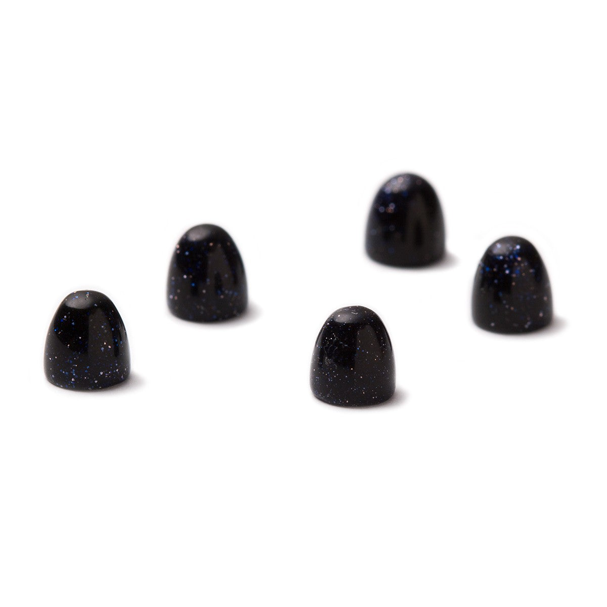 Blue Goldstone Bullet Shaped Cabochon Approx 5mm