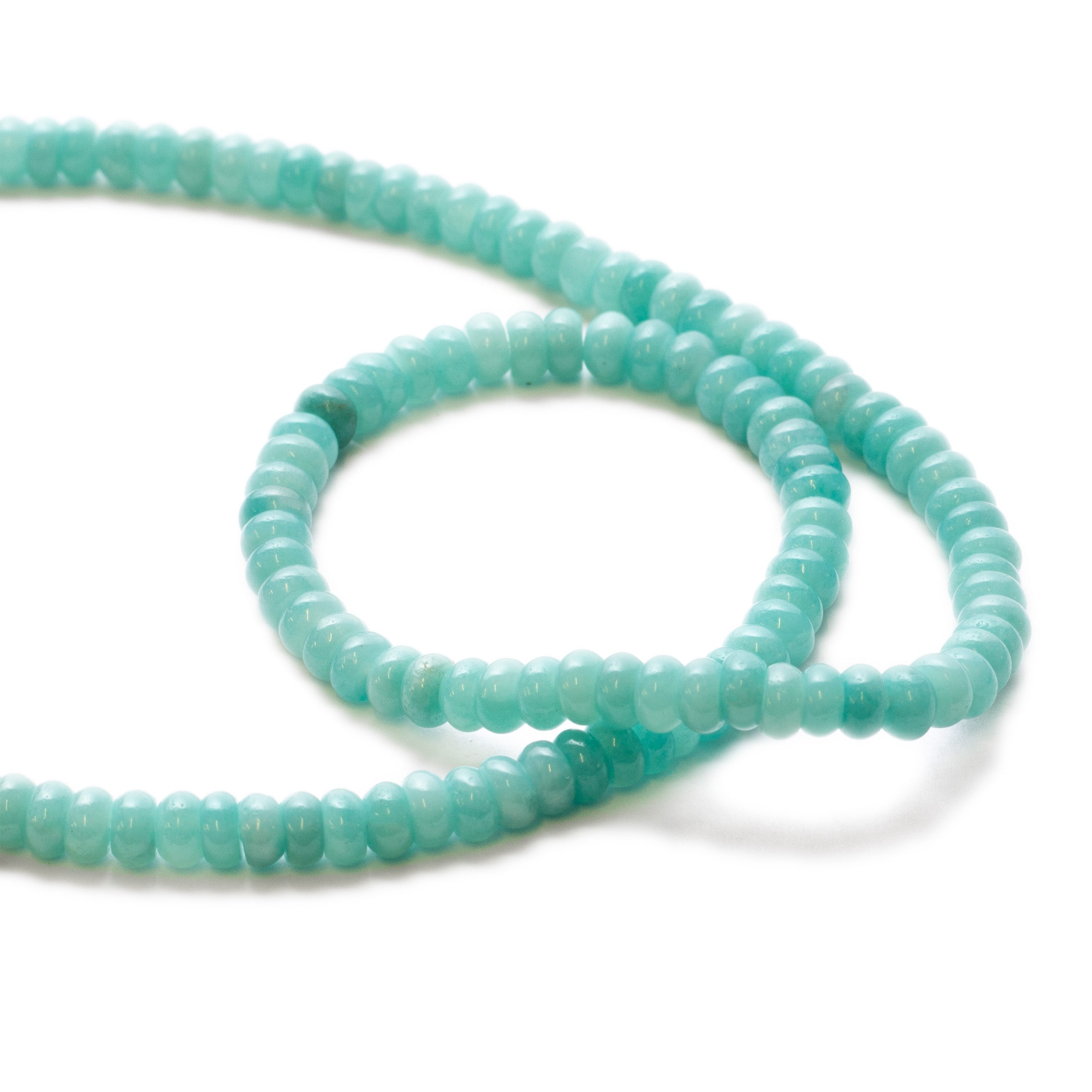 Chinese Amazonite Rondelle Beads Approx 4mm