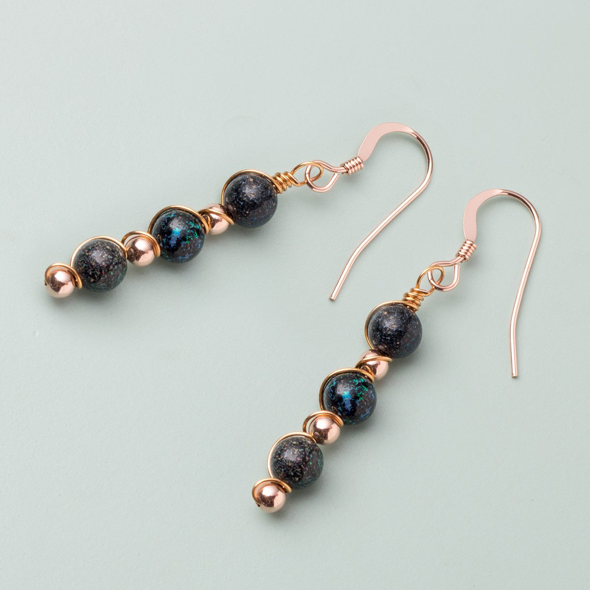 Rose Gold Filled Earwires With Spring Pair