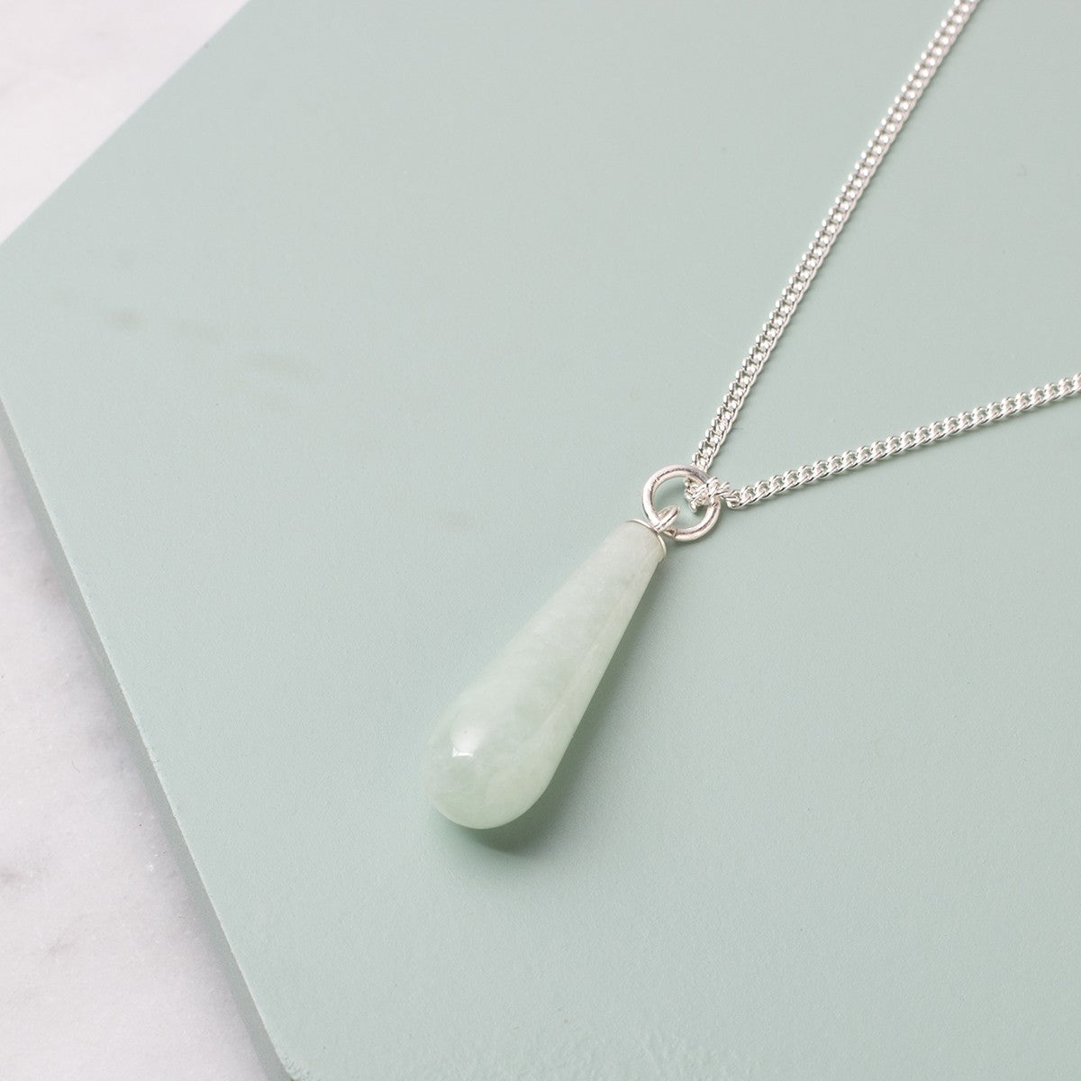 Jadeite Top Drilled Teardrop Gemstone Beads Approx 22x7mm