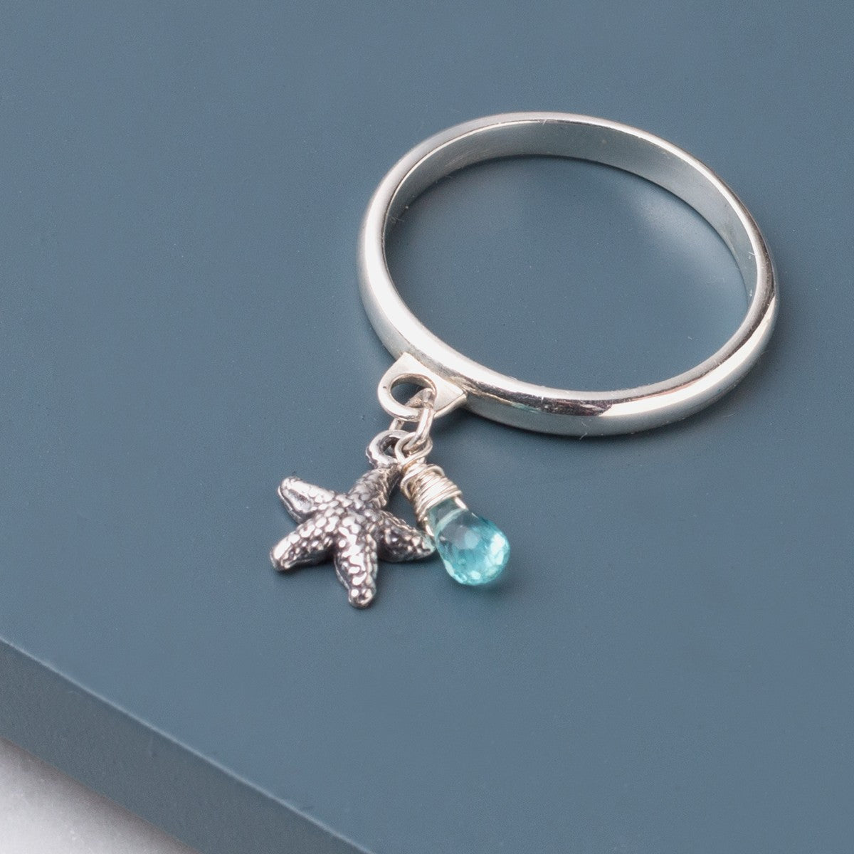 Sterling Silver Textured Starfish Charm