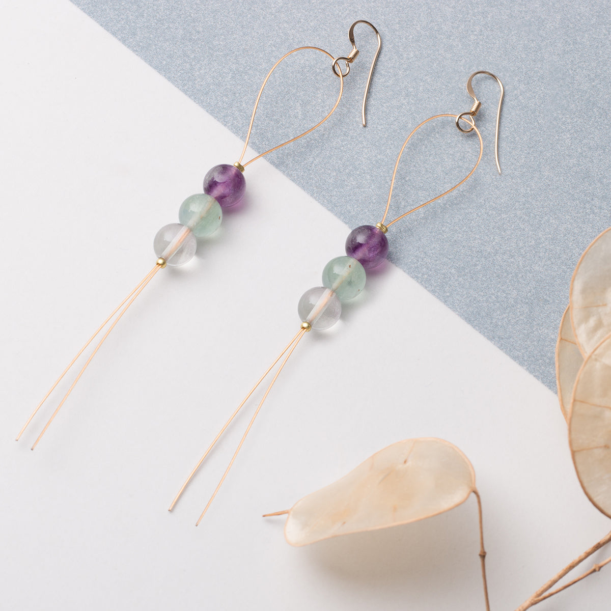 Rainbow Fluorite Round Beads