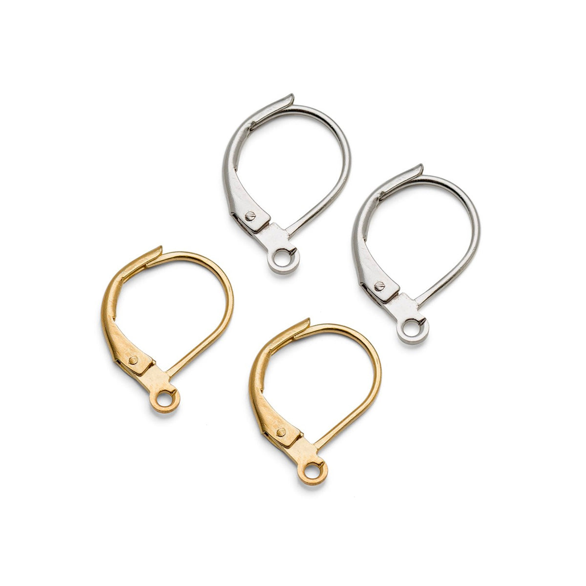 Plated Lever Back Ear Wires pk10 Pairs