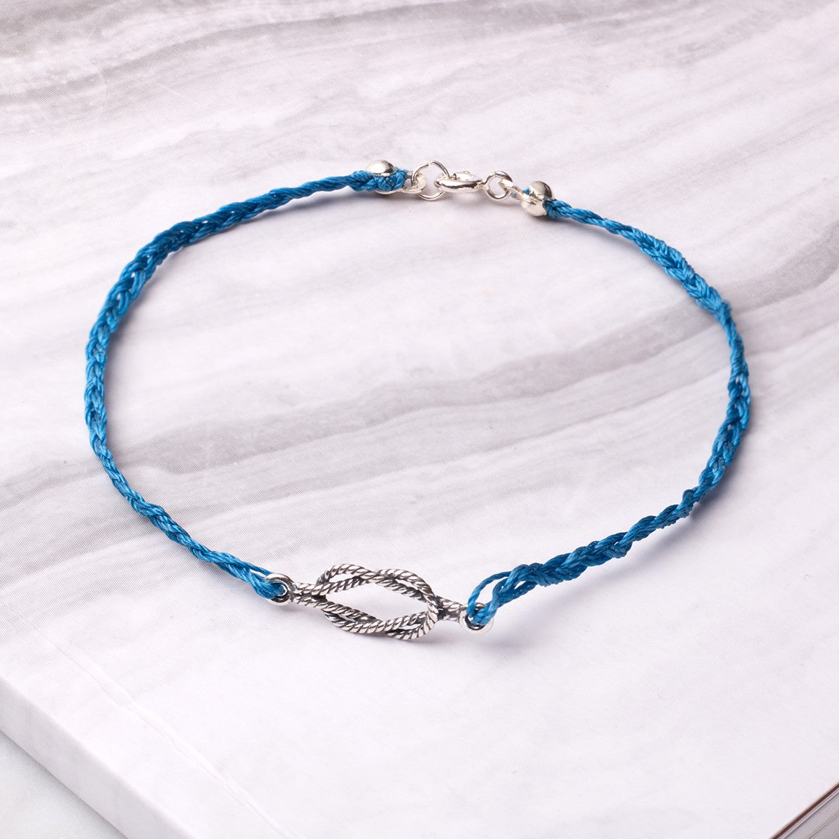 Sterling Silver Twisted Rope Connector Link
