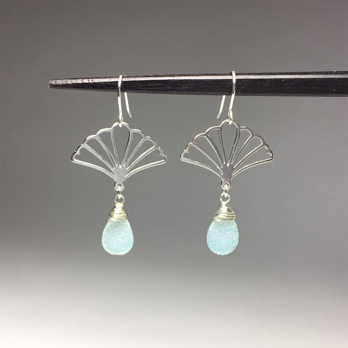 Sterling Silver Ginkgo Leaf Charm