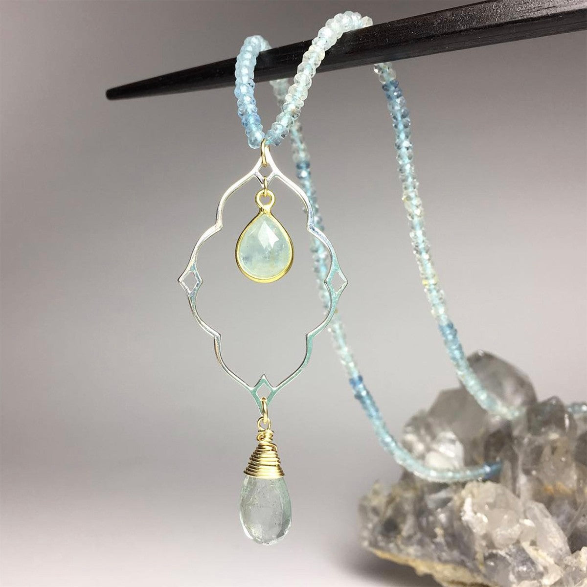 Sterling Silver Diamond Nimbus Pendant Charm