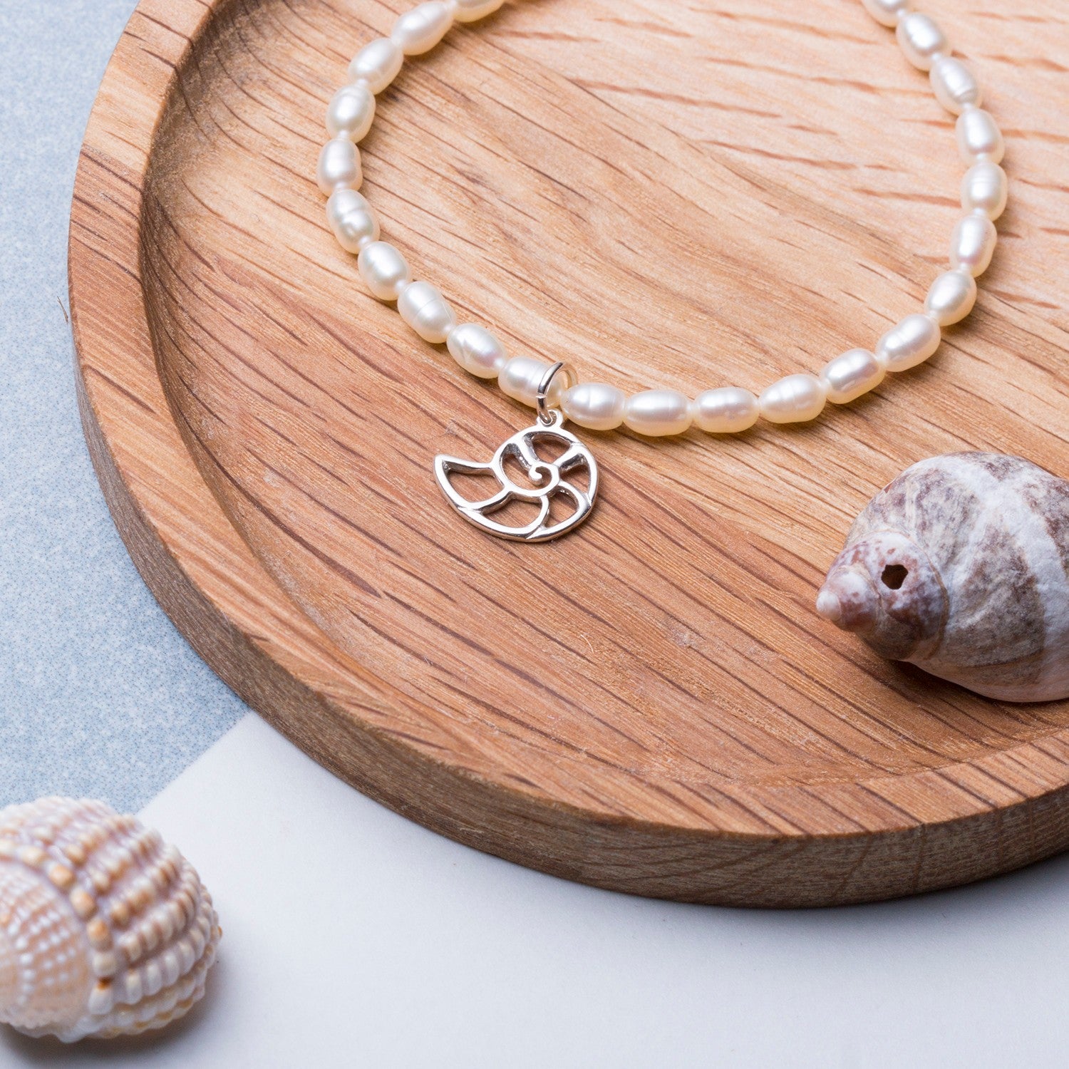 Sterling Silver Nautilus Charm