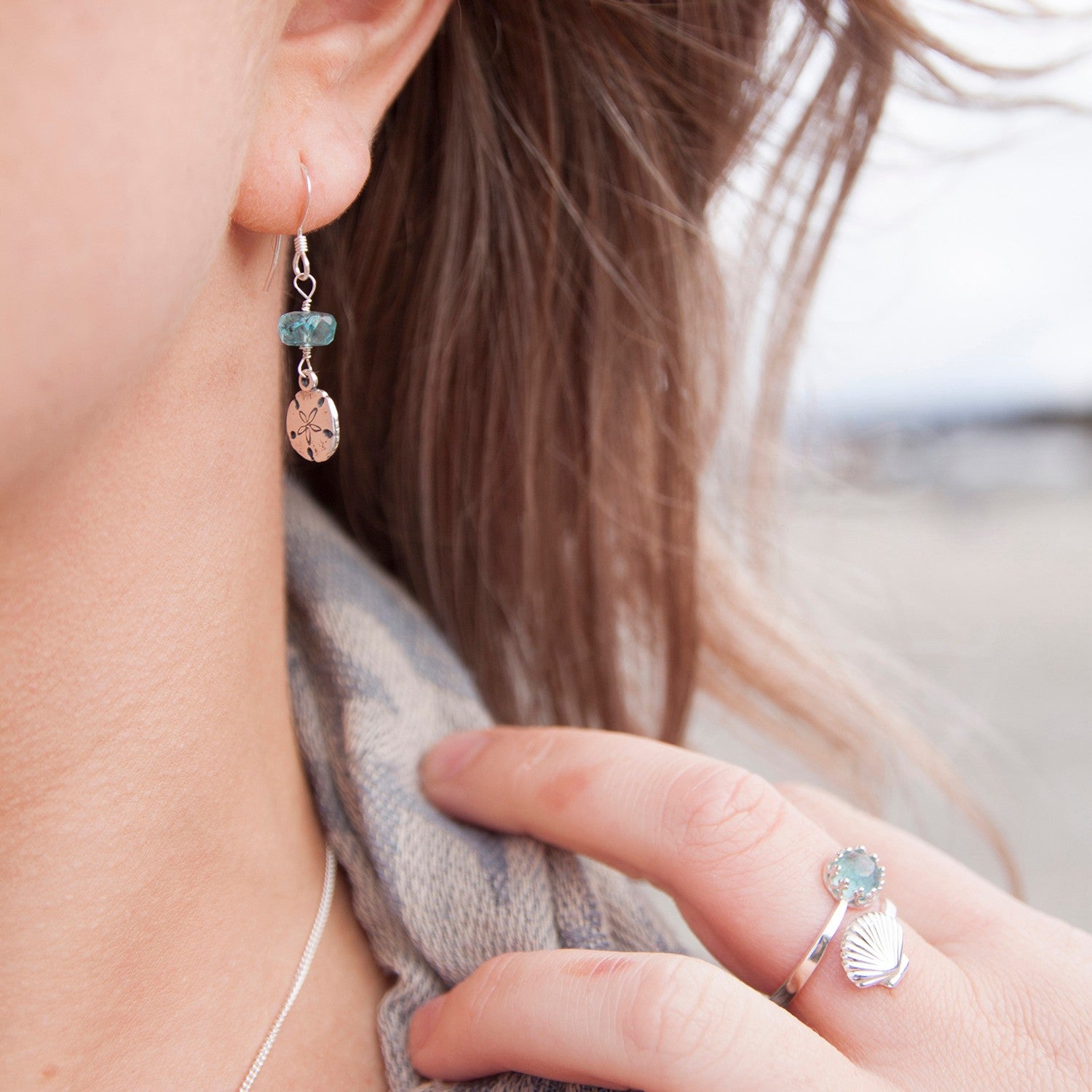 Apatite Faceted Rondelle Beads