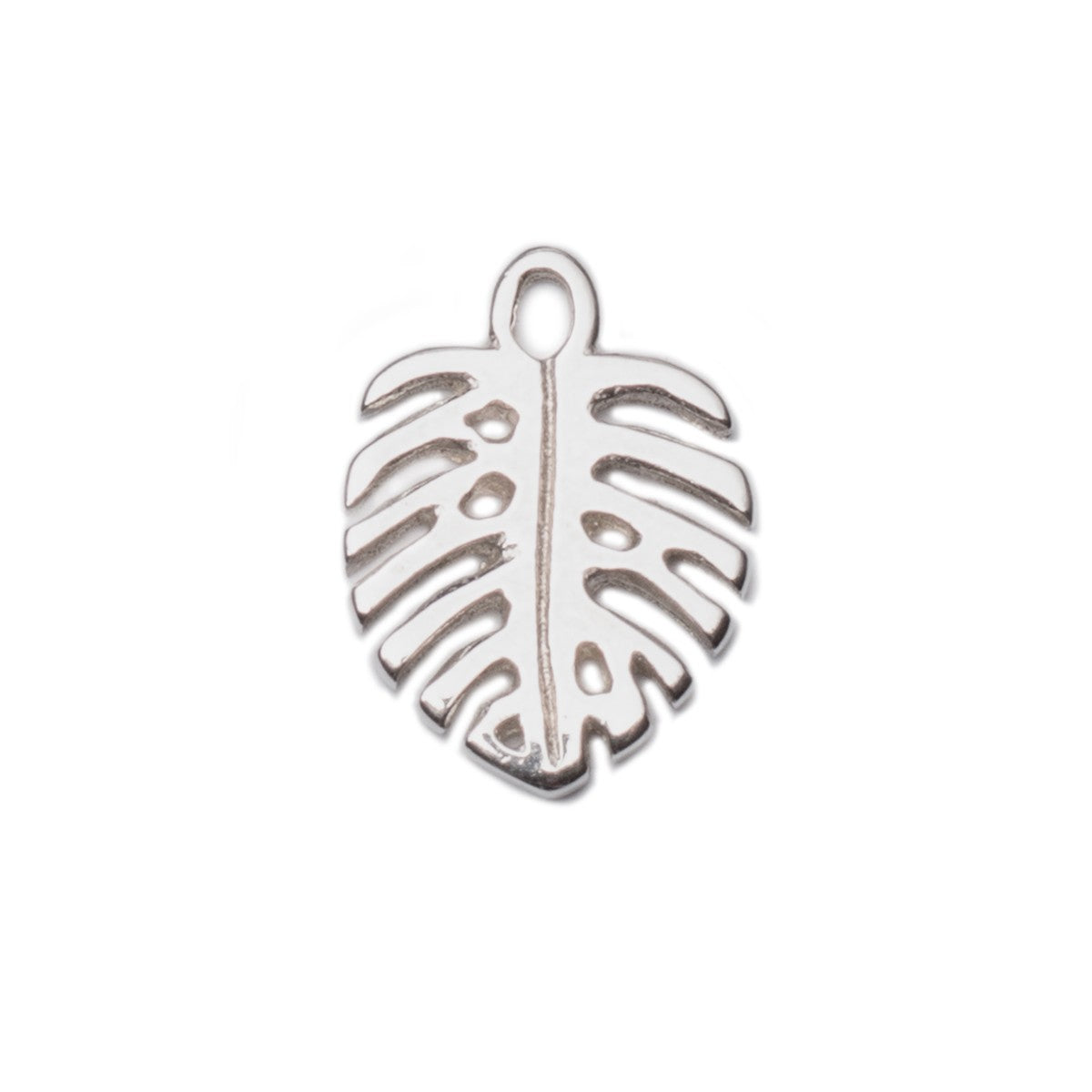 Sterling Silver Monstera Leaf Charm