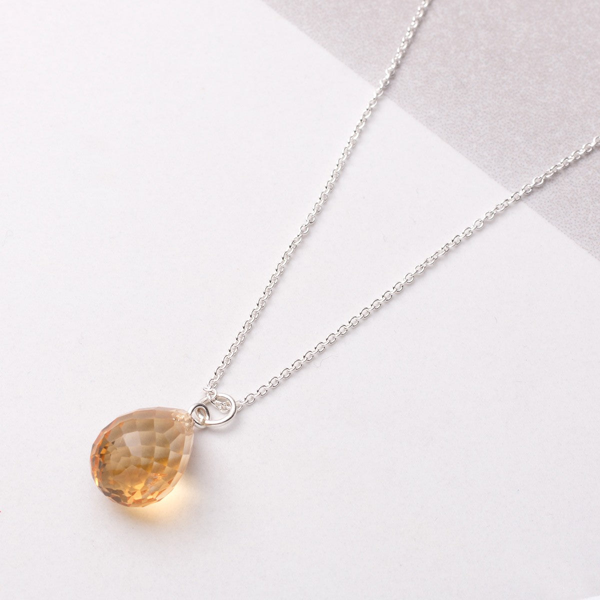 Citrine Top Drilled Faceted Teardrop Briolette Beads 13x9mm Teardrop