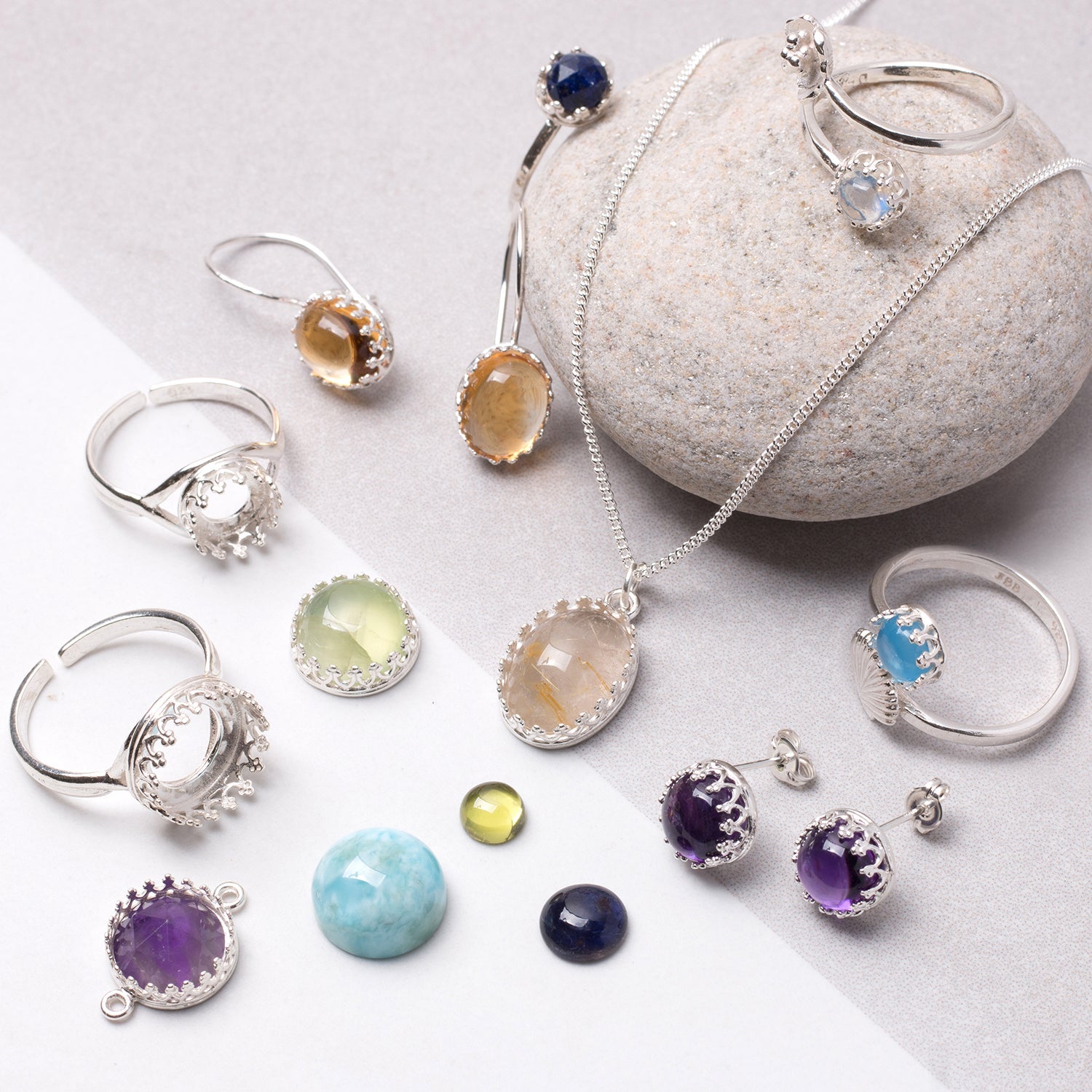Sterling Silver Gallery Wire Link Settings