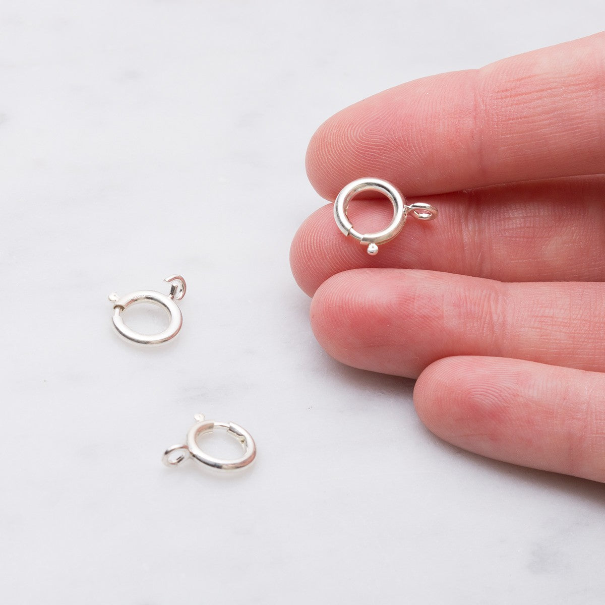 Sterling Silver 9mm Bolt Ring With Open Ring