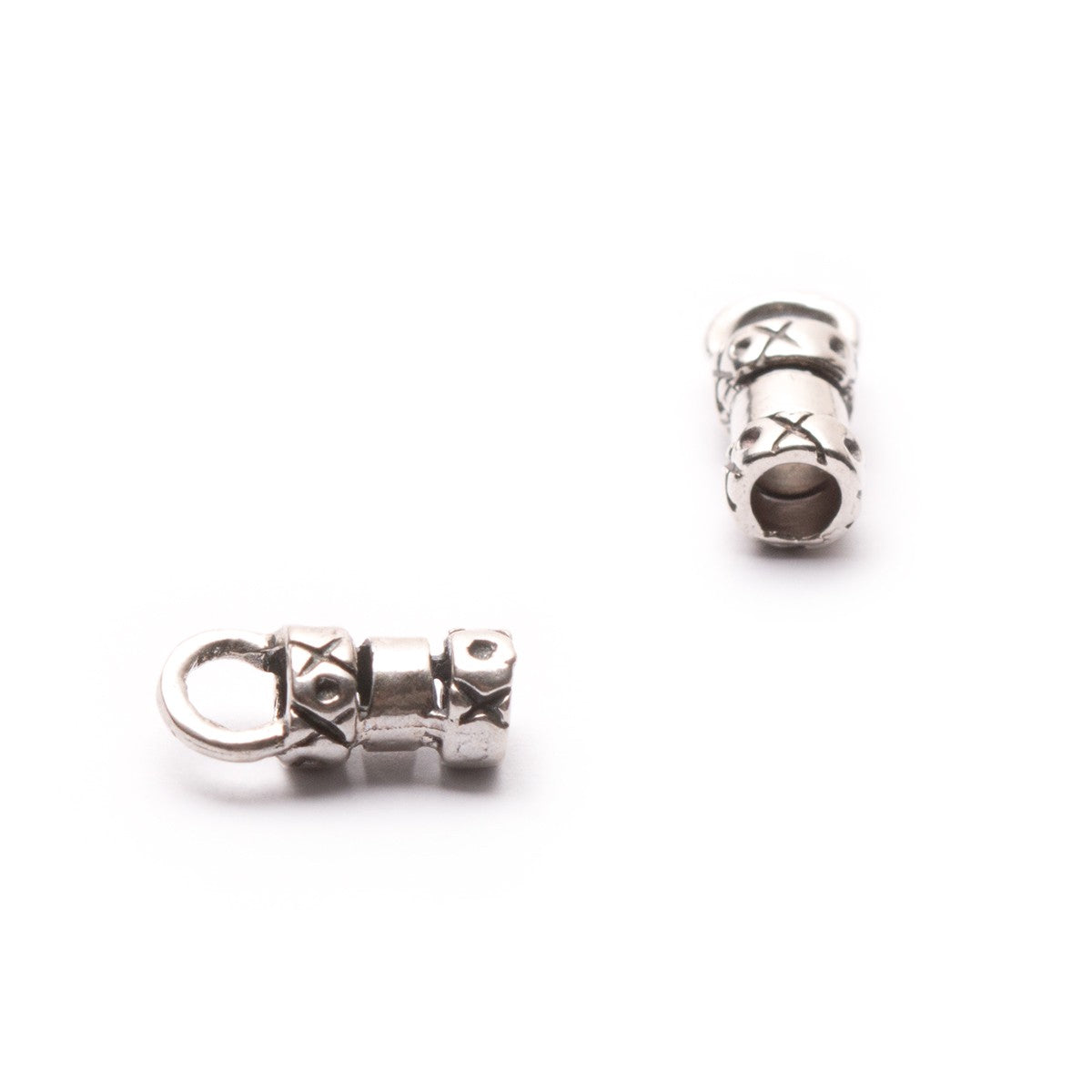 Sterling Silver Decorative Crimp With Loop