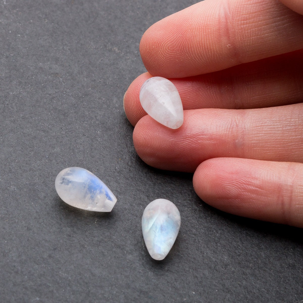 Rainbow Moonstone Top Drilled Teardrop Gemstone Beads Approx 13x8mm