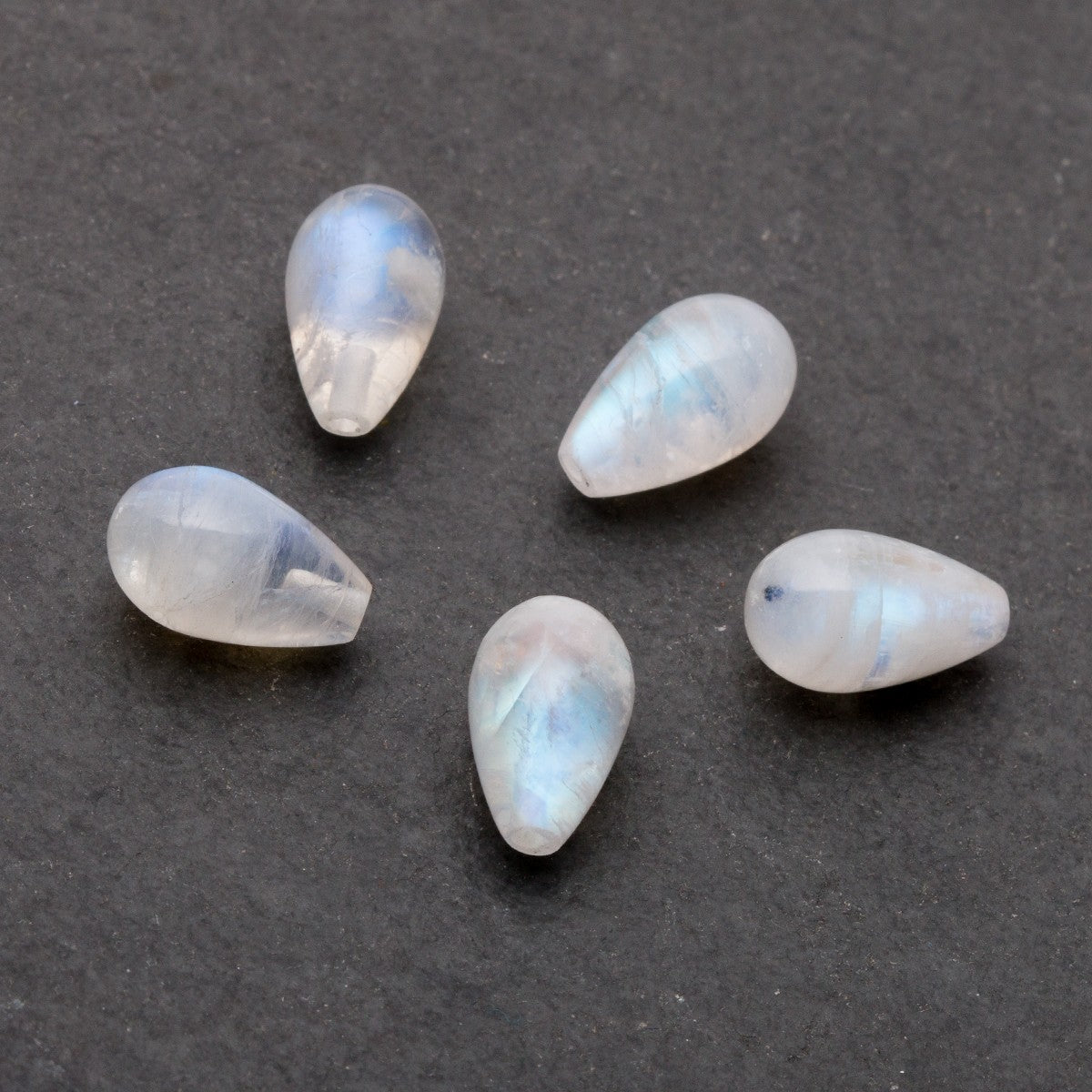 Rainbow Moonstone Top Drilled Teardrop Gemstone Beads Approx 13x8mm