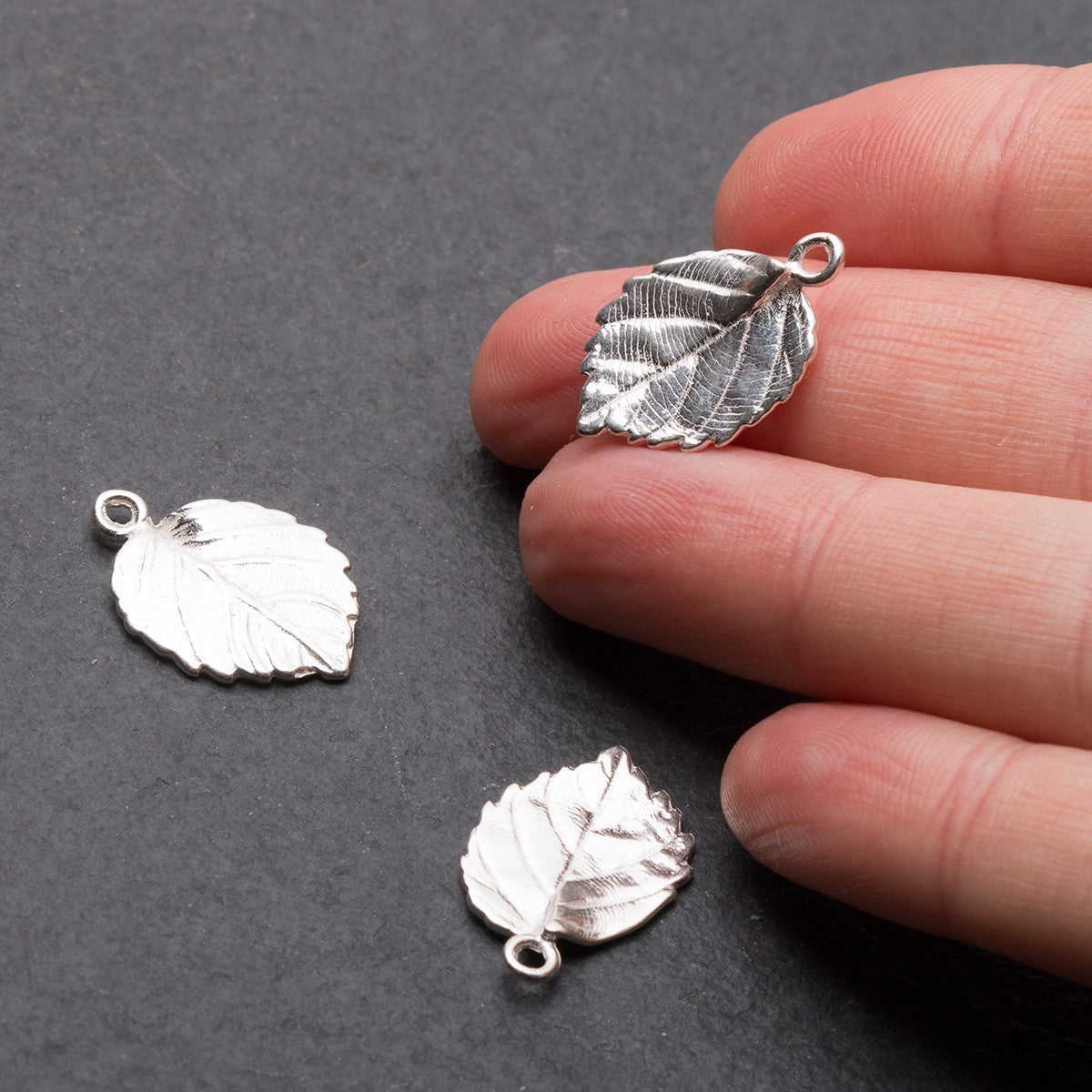 Sterling Silver Leaf Charm