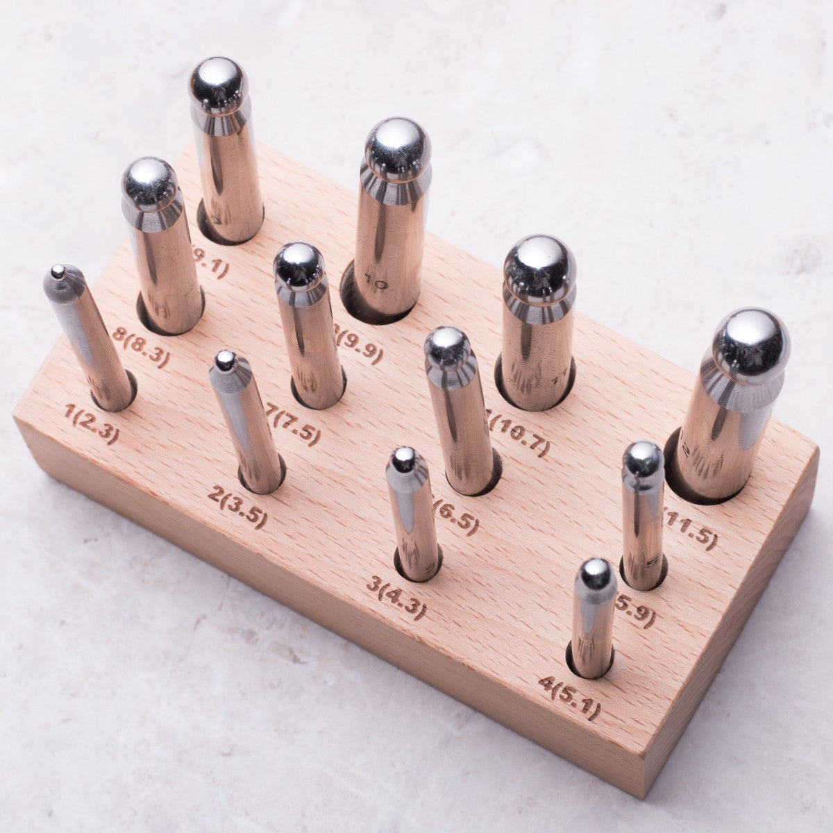 Doming Punches Set Of 12 Punches