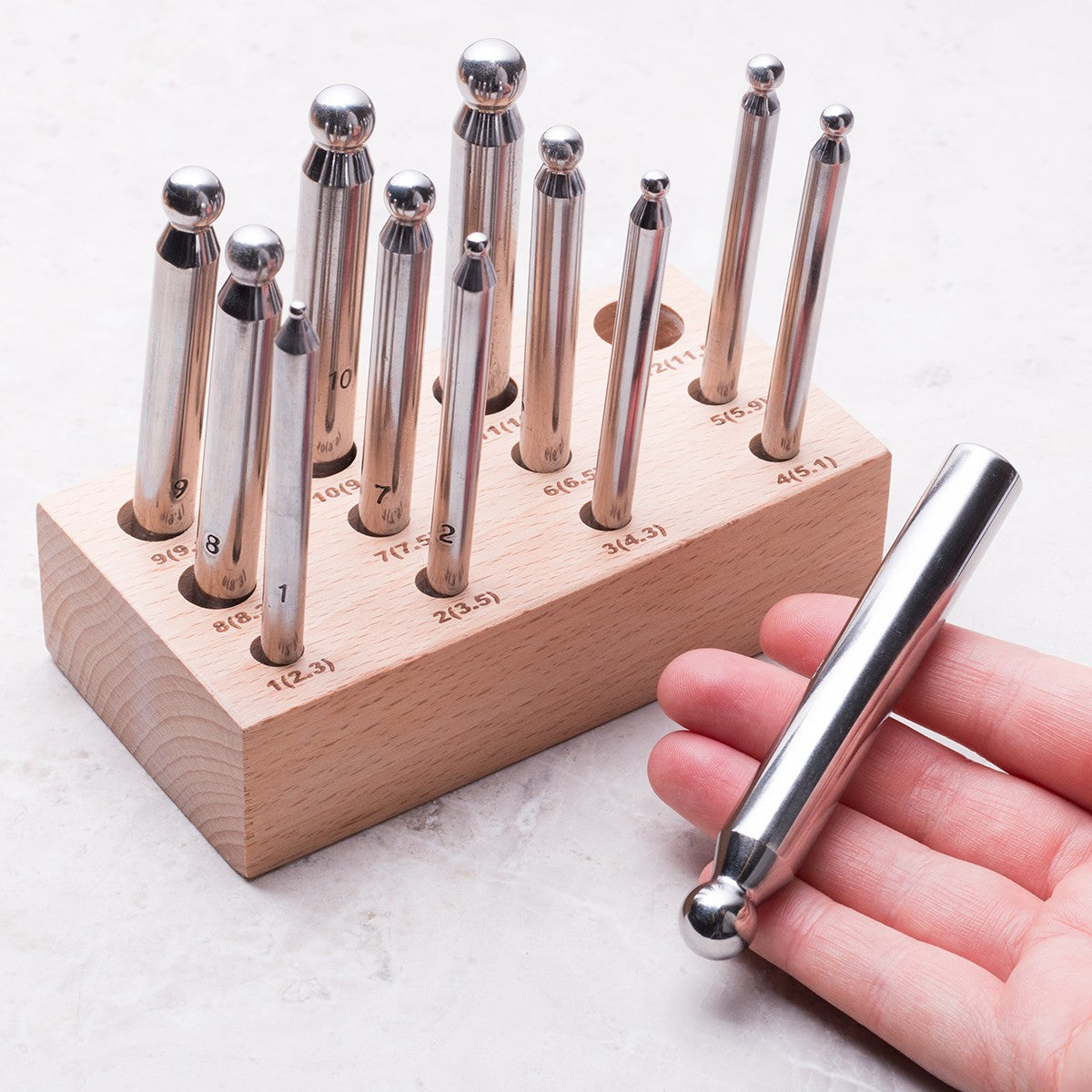 Doming Punches Set Of 12 Punches
