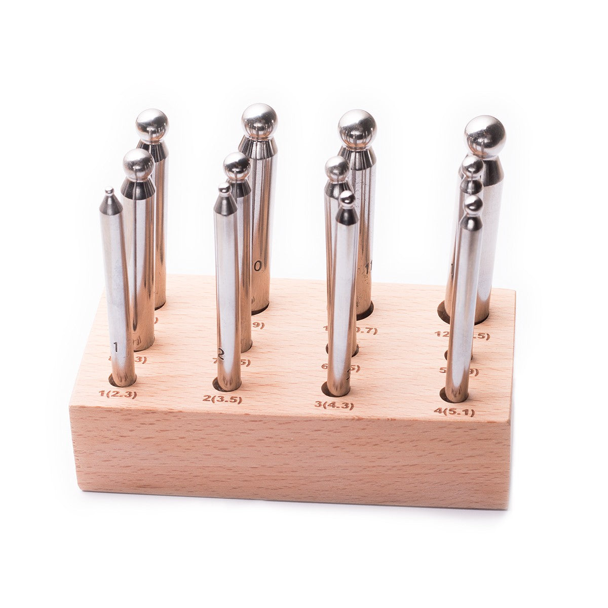 Doming Punches Set Of 12 Punches