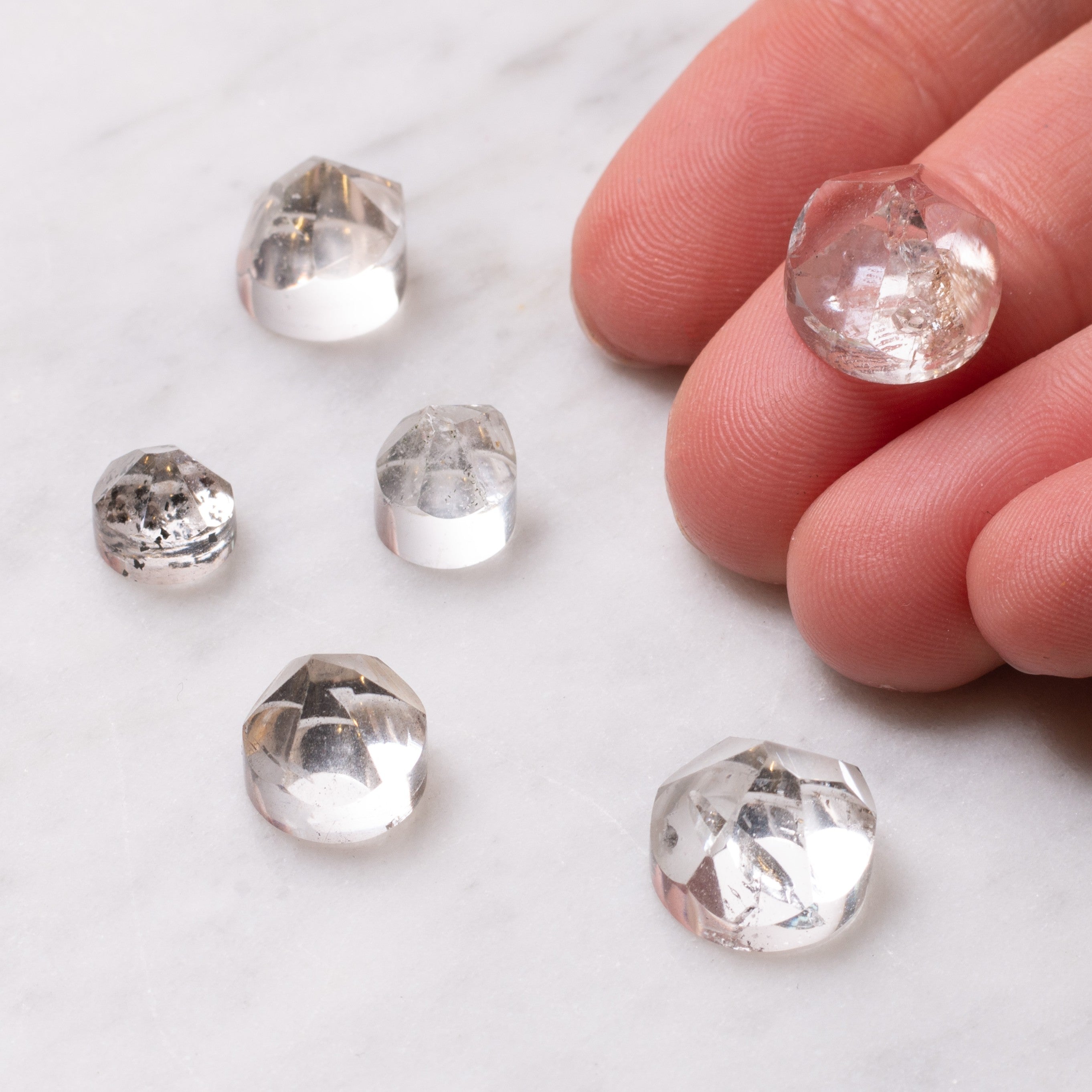 Herkimer Diamond Quartz Point Cabochons