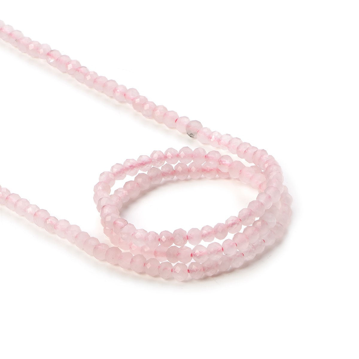 Rose Quartz Micro Faceted Round Beads Approx 2mm