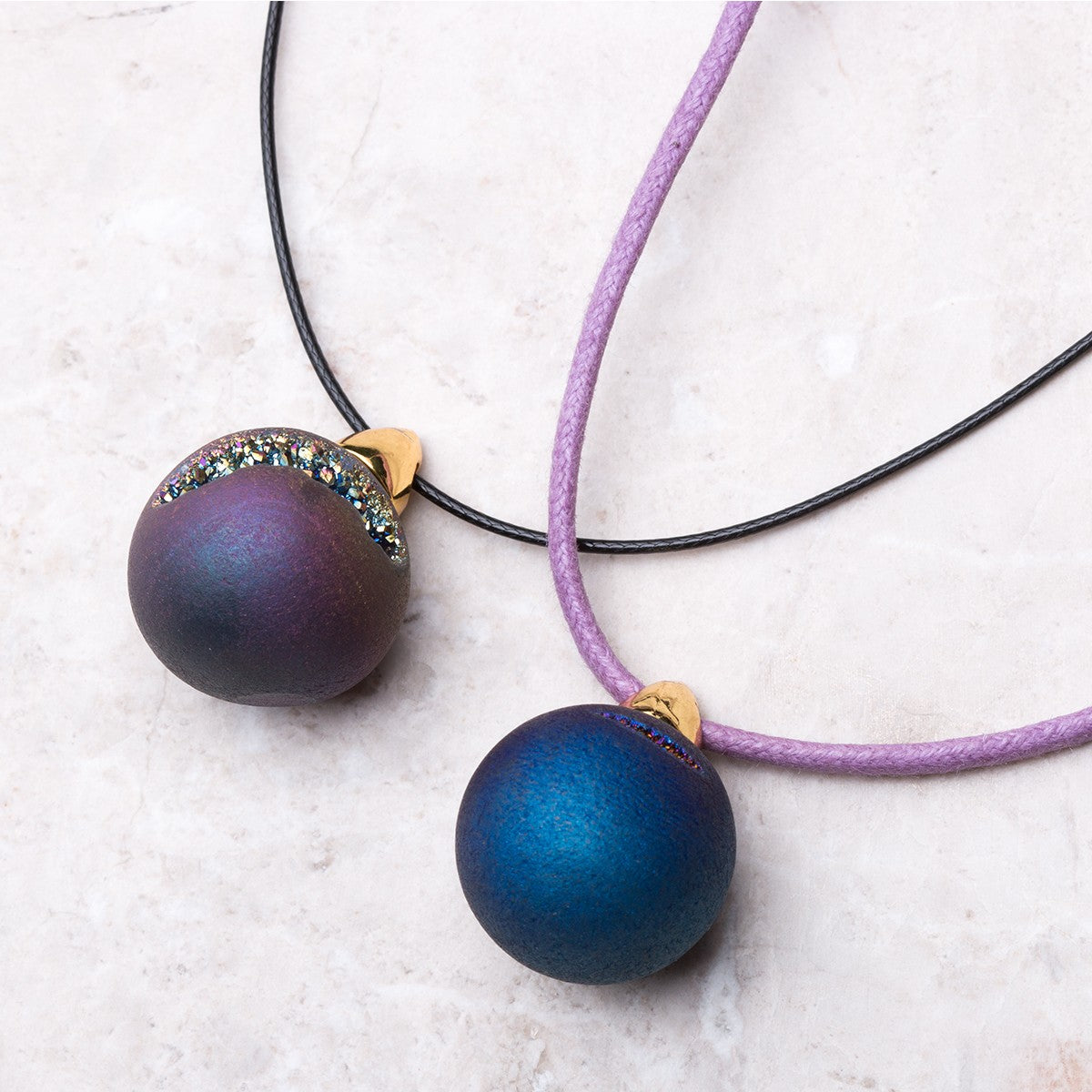 Ready To Wear Drusy Sphere Pendant