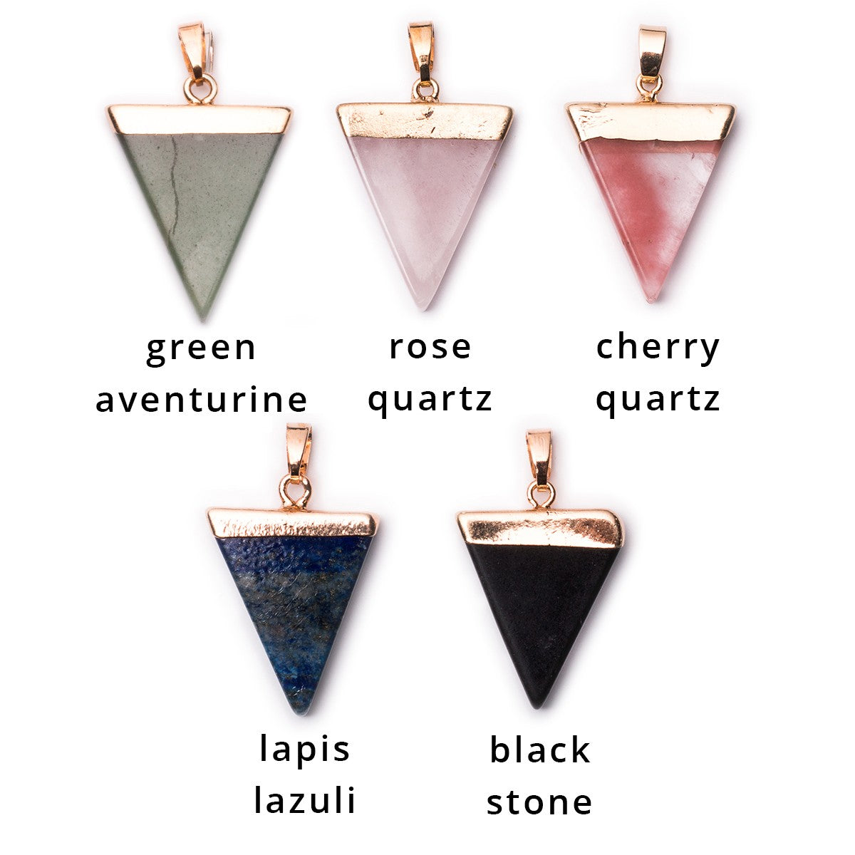 Ready To Wear Electroplated Gemstone Arrow Pendants
