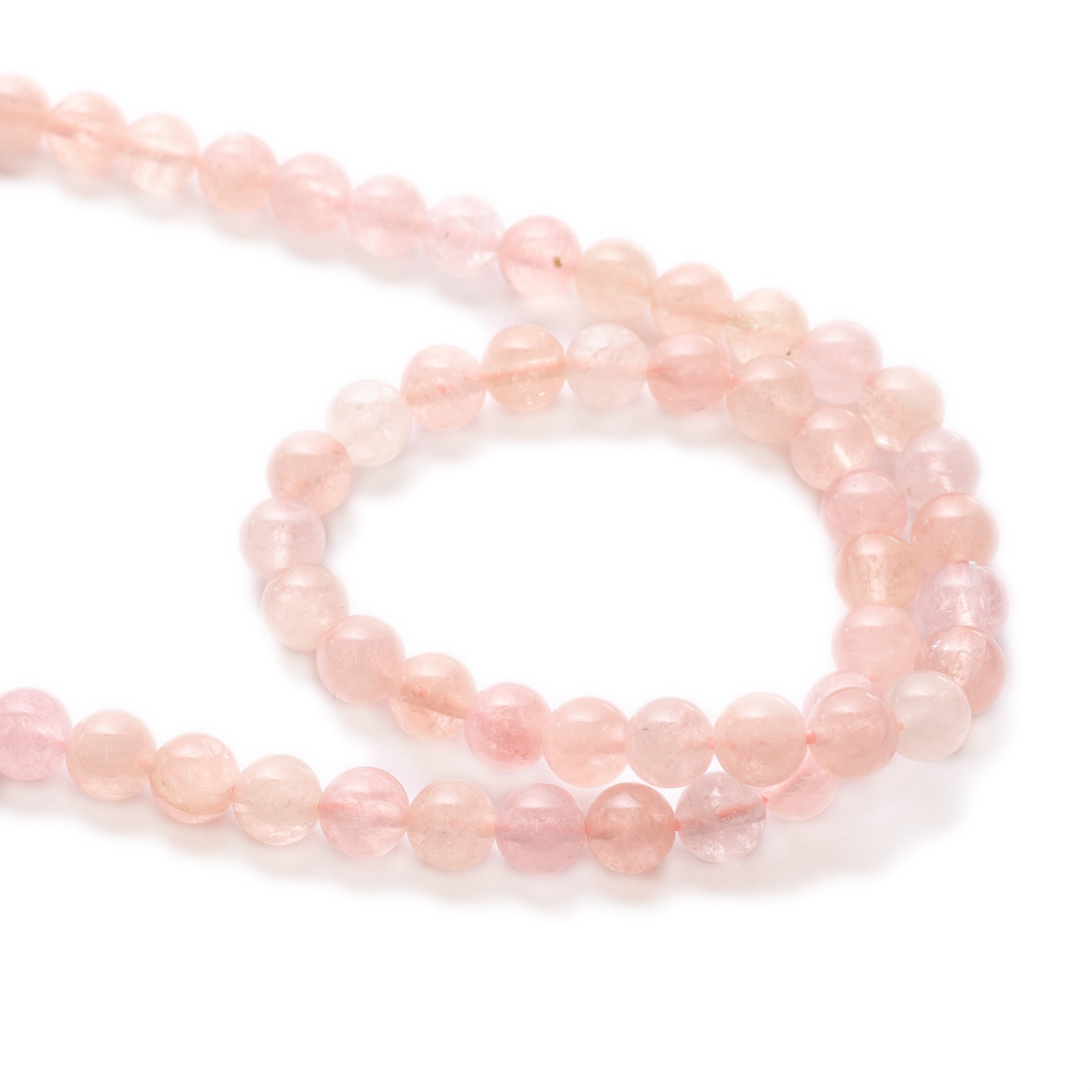 Morganite Round Beads