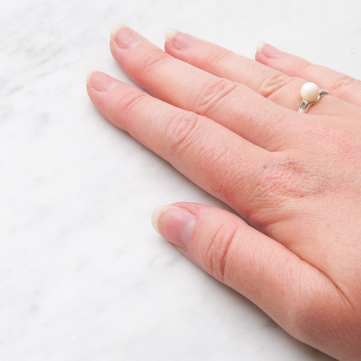 Sterling Silver Ring For One 4mm To 8mm Half Drilled Bead