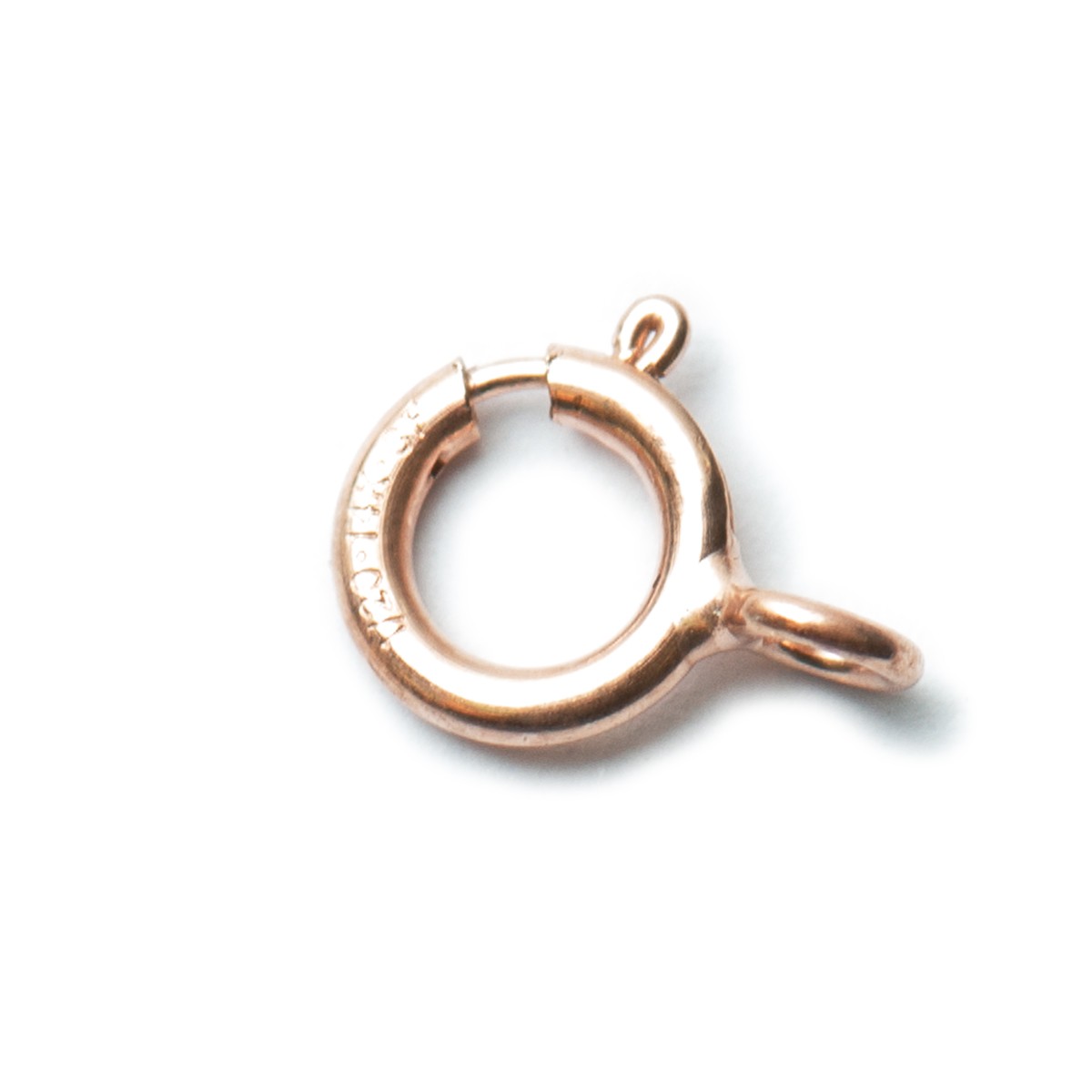 Rose Gold Filled 5mm Bolt Ring With Closed Ring