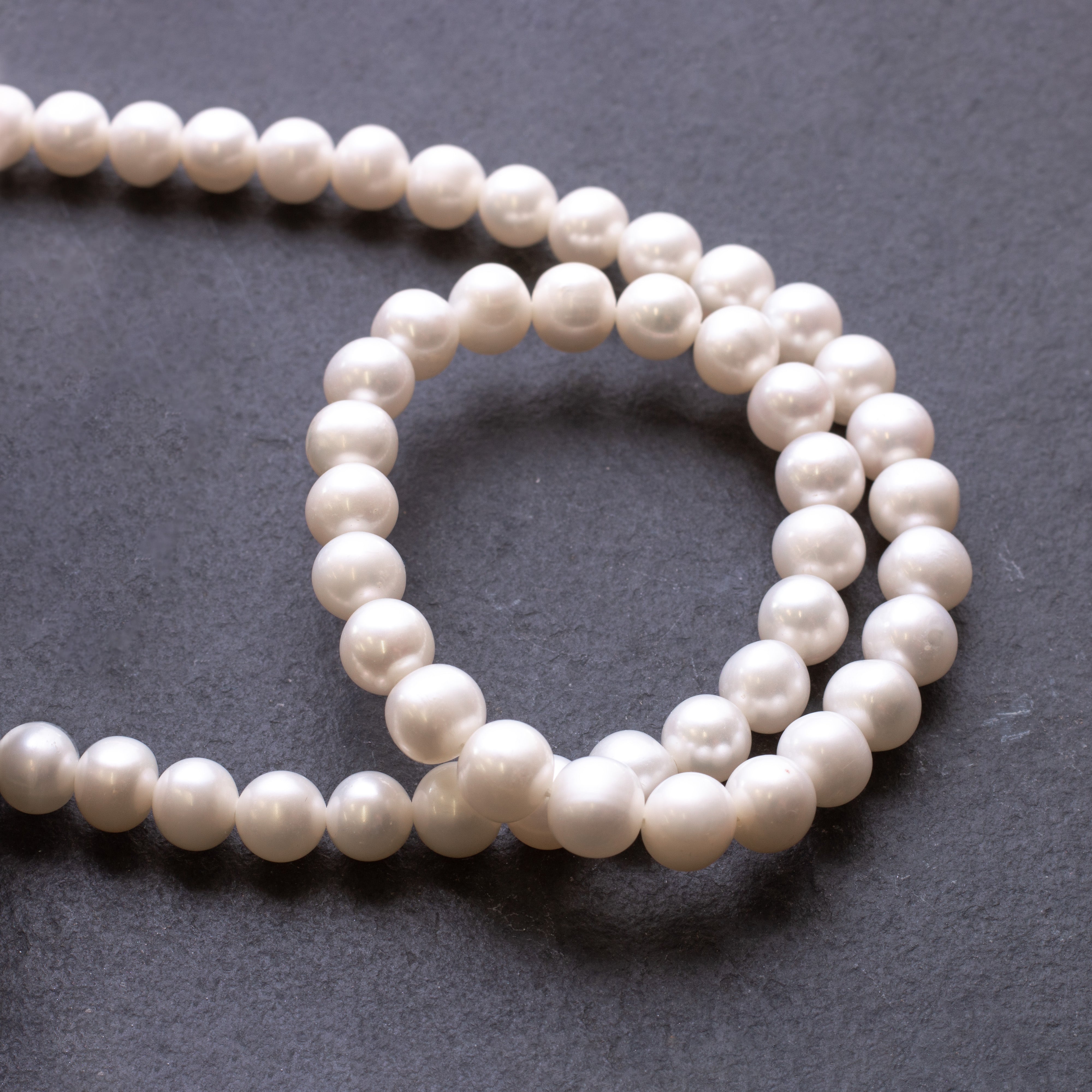 Cultured Freshwater White Potato Pearls