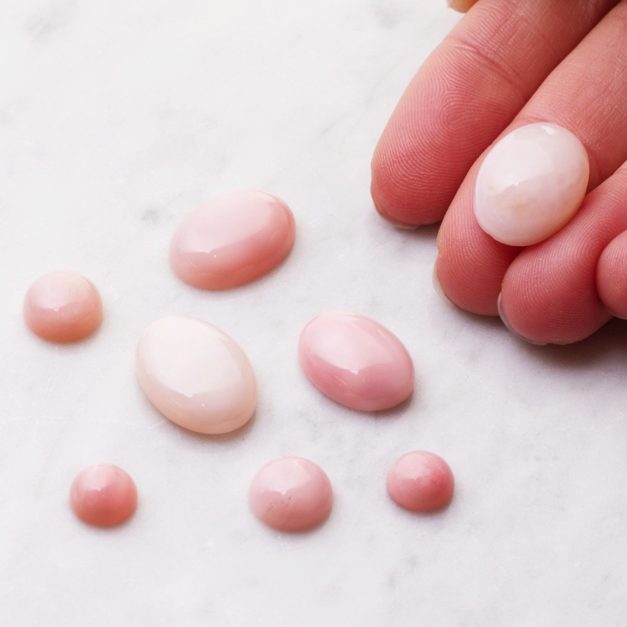Pink Opal Cabochons