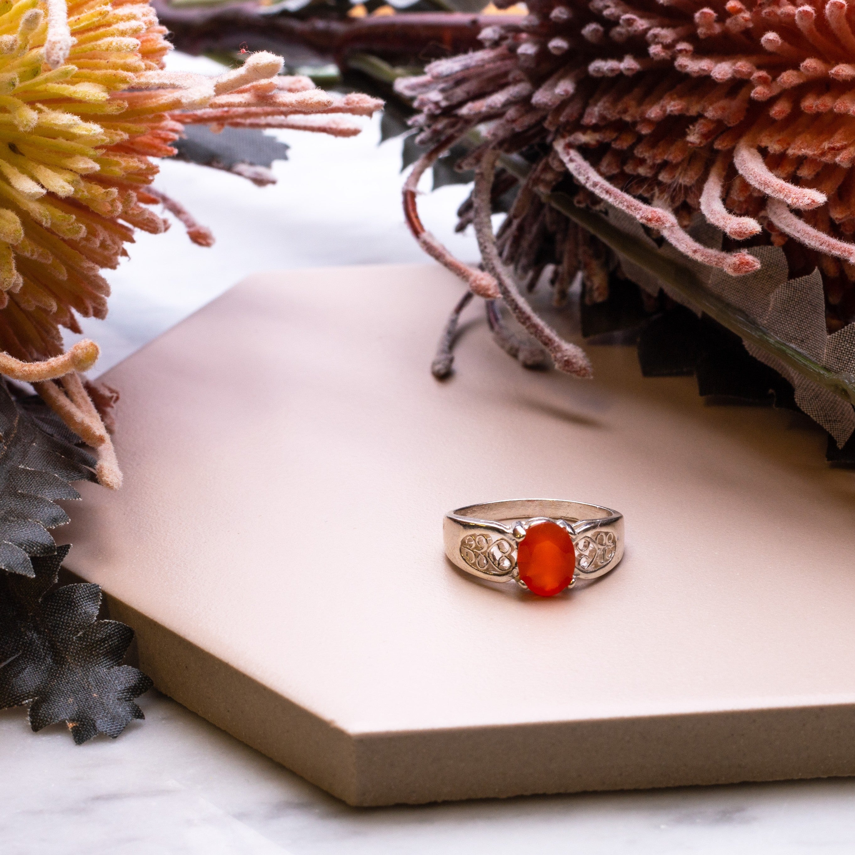 Carnelian Faceted Stones