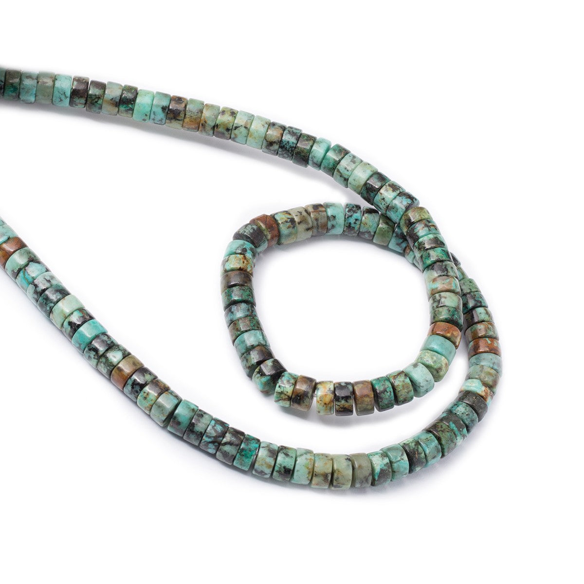 African Turquoise Heishi Beads Approx 3mm