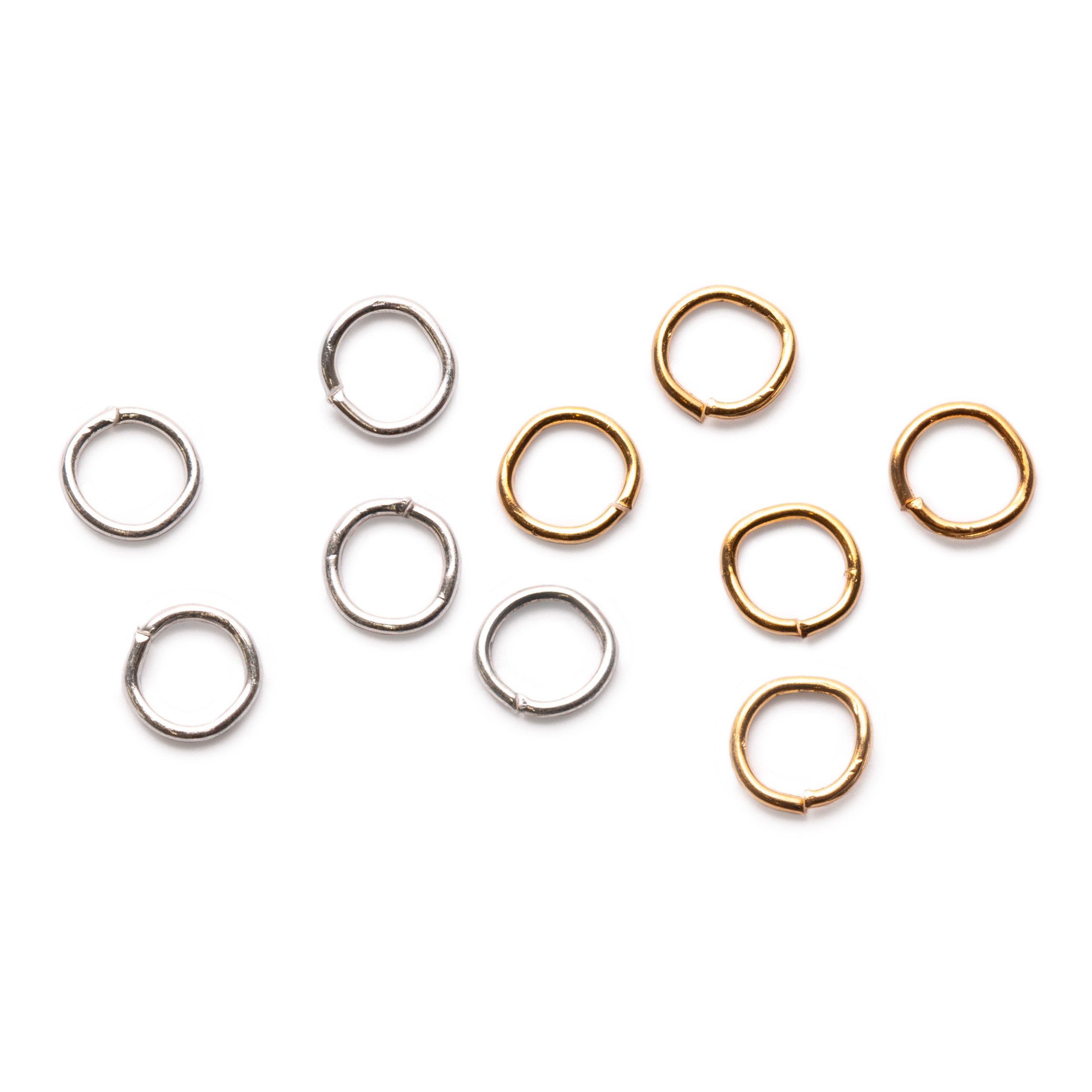 Plated 4mm Round Jump Rings pk50