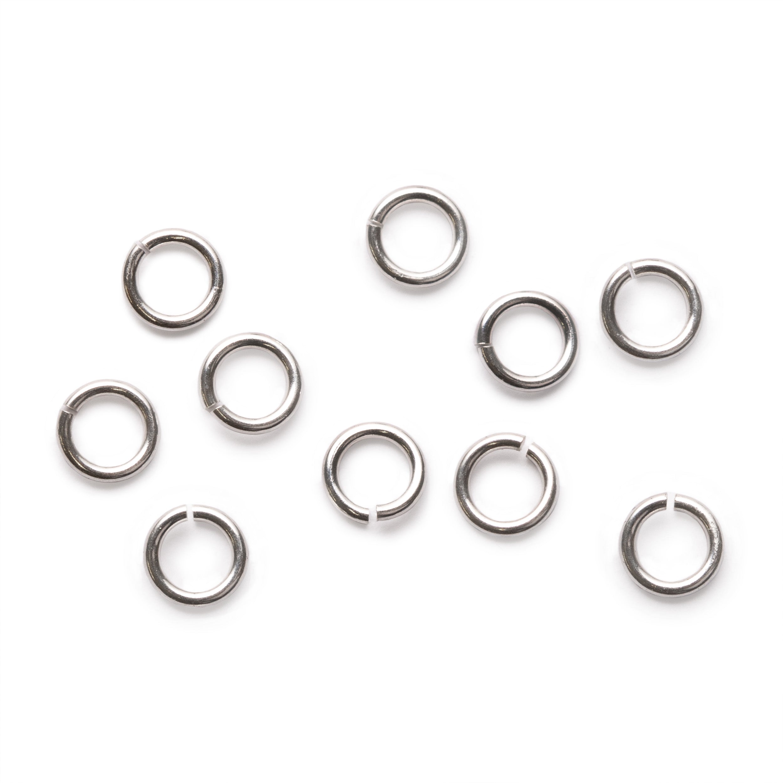 Sterling Silver 5mm Round Jump Rings pk10