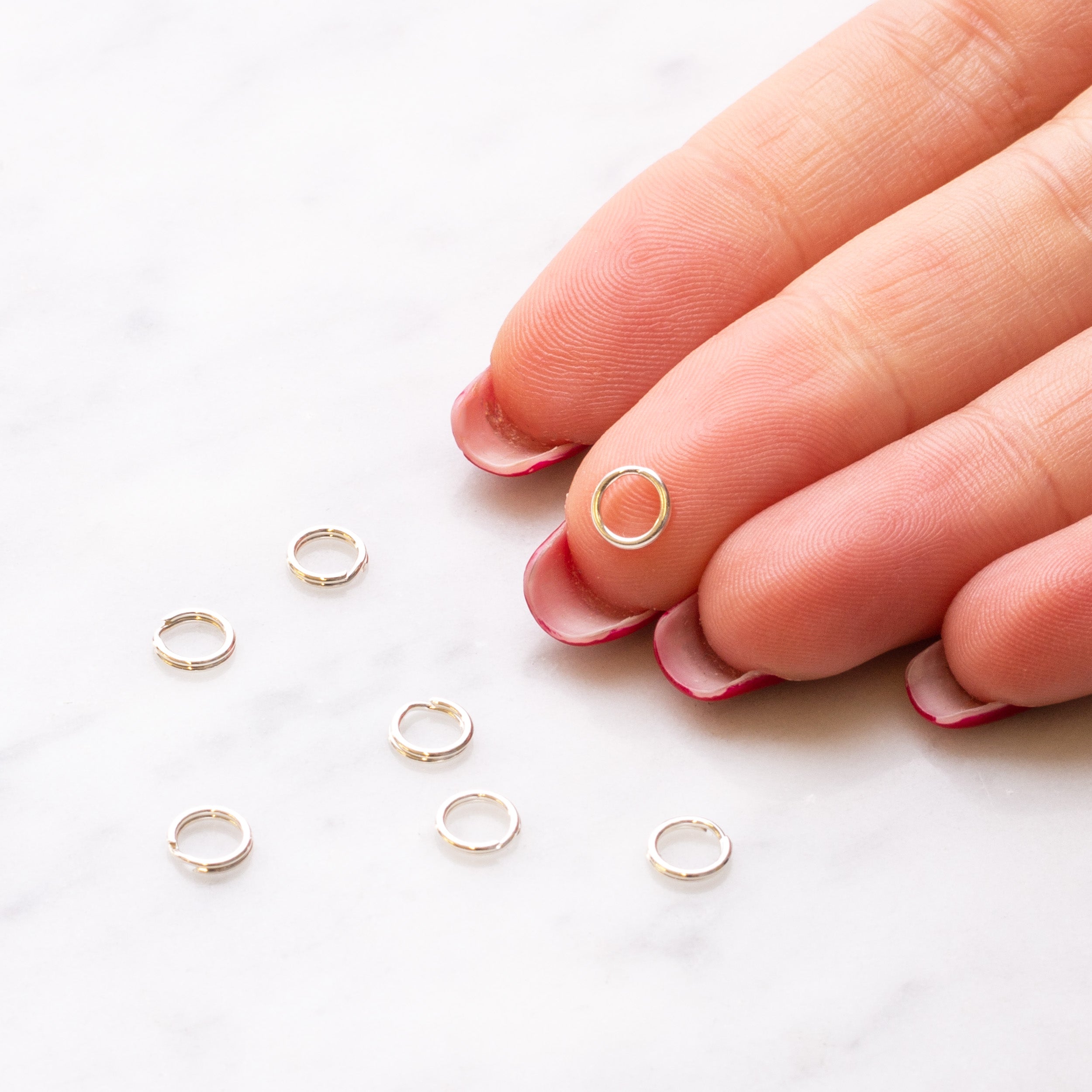 Sterling Silver 5mm Split Rings