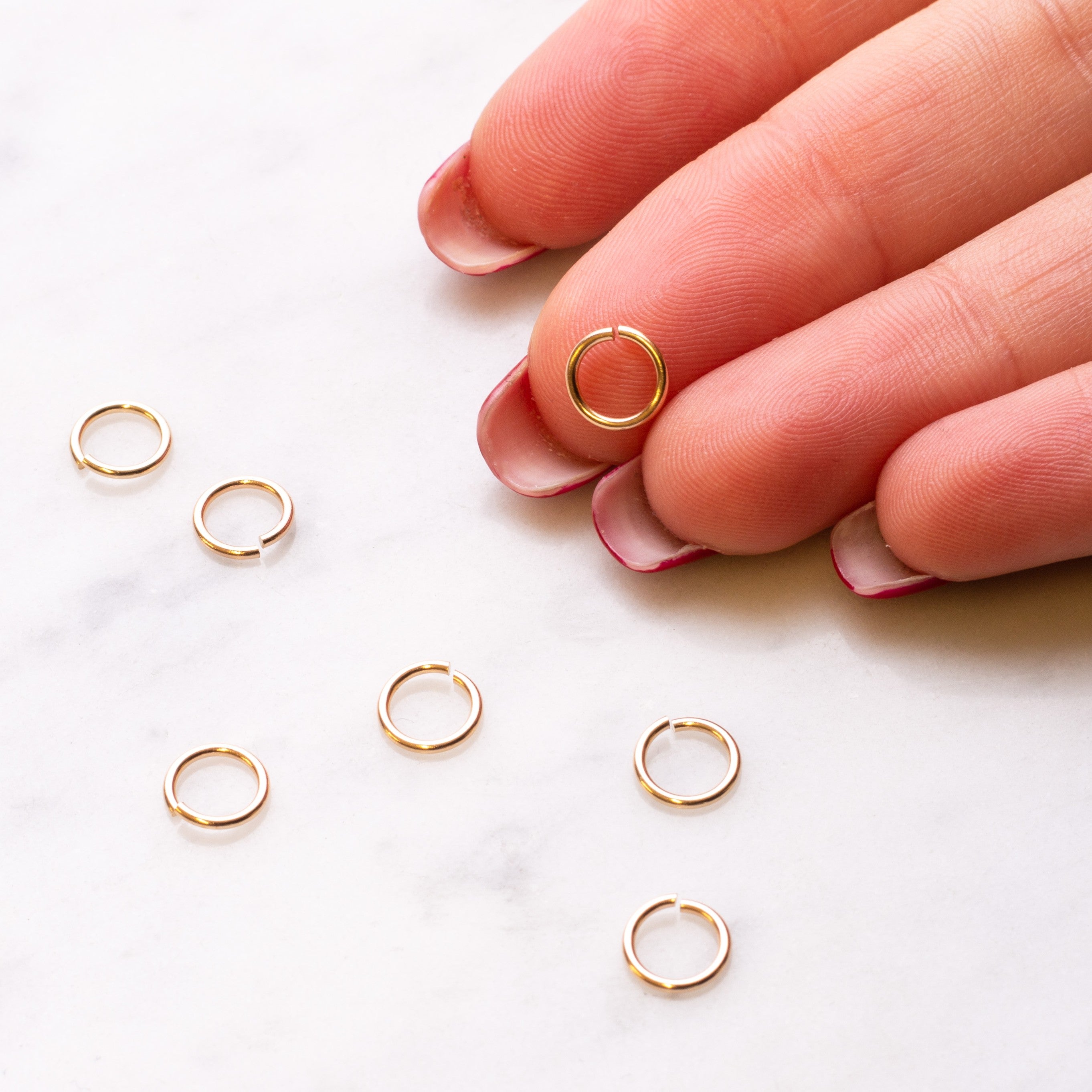 9ct Gold 7mm Round Jump Rings