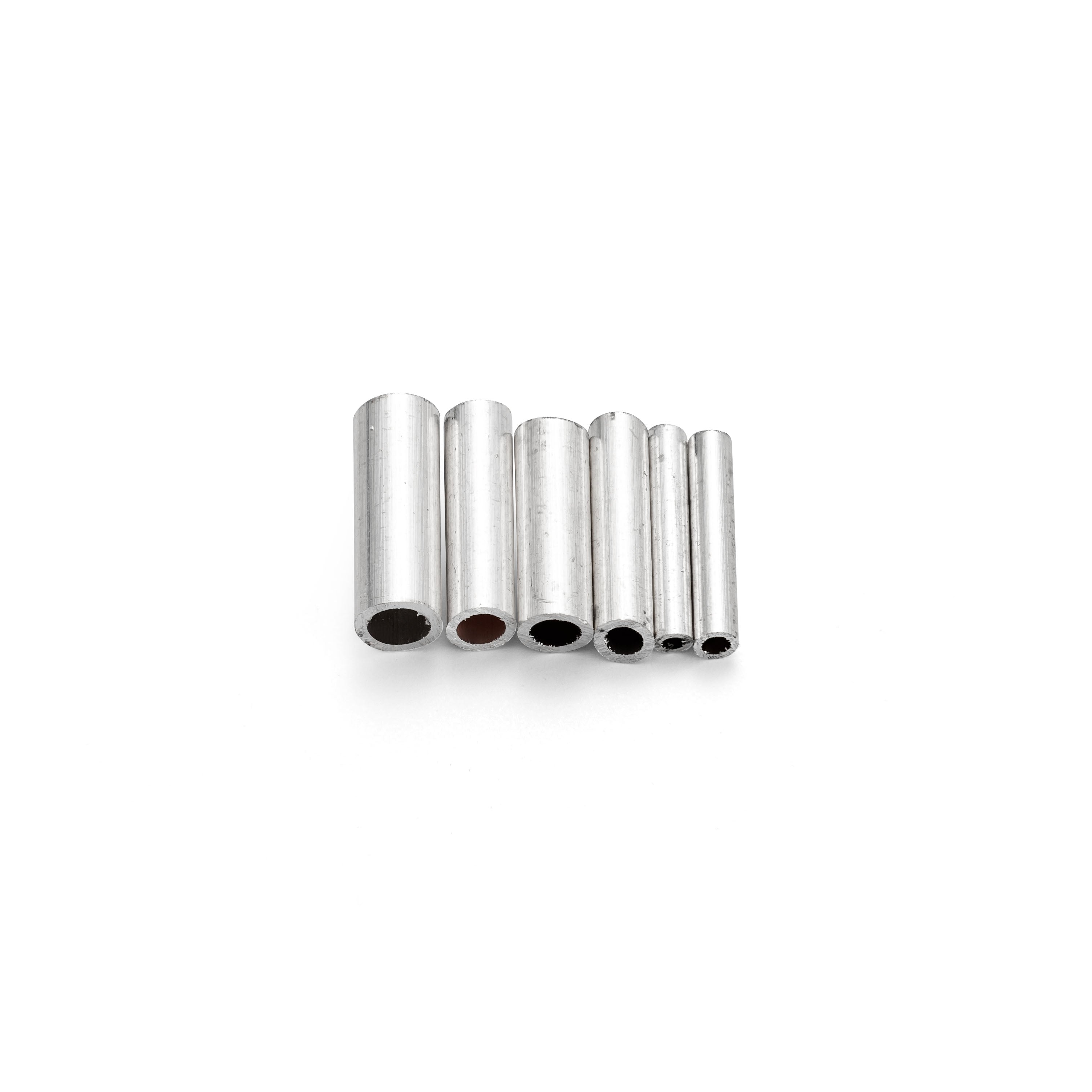 Assorted Mixed Diameter Sterling Silver Tube Pack