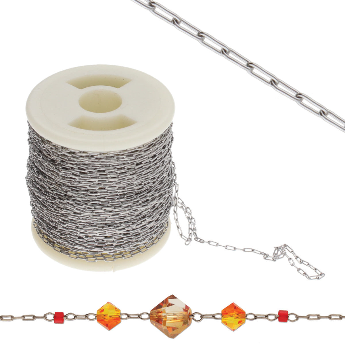 Stainless Steel Beading Chain 8m Reel