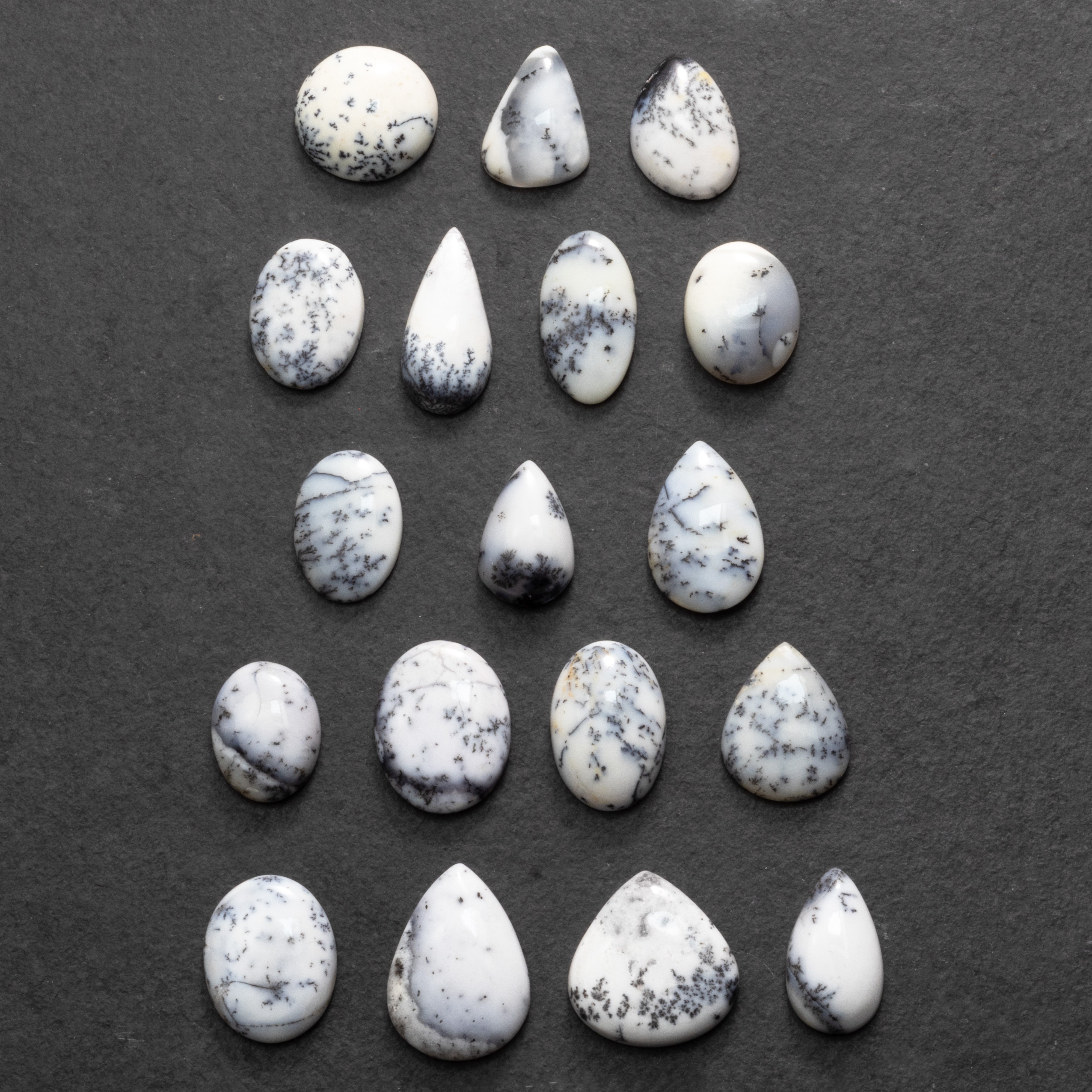 Dendrite Opal Freeform Cabochon Collection 3