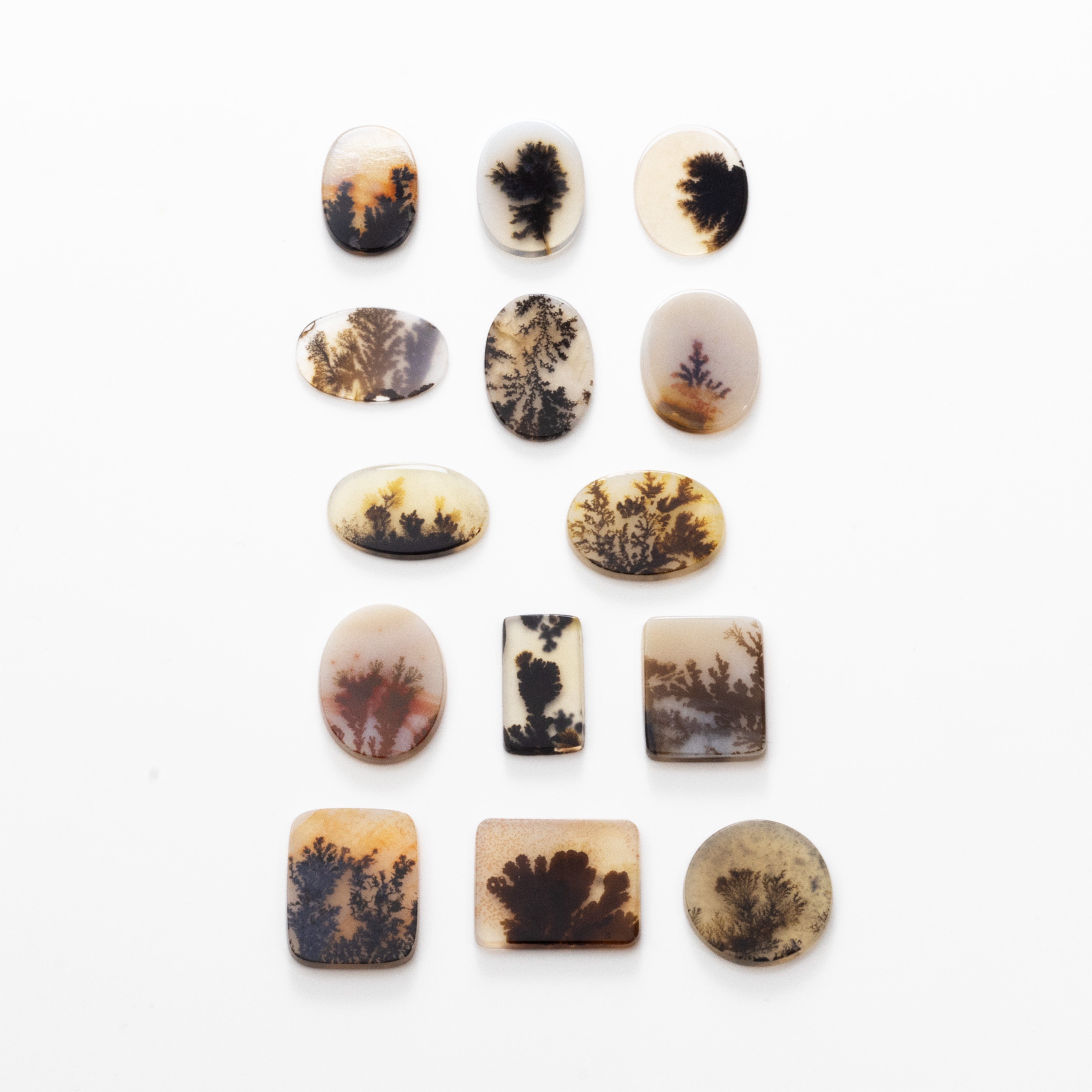 Dendrite Agate Flat Plate Freeform Cabochon