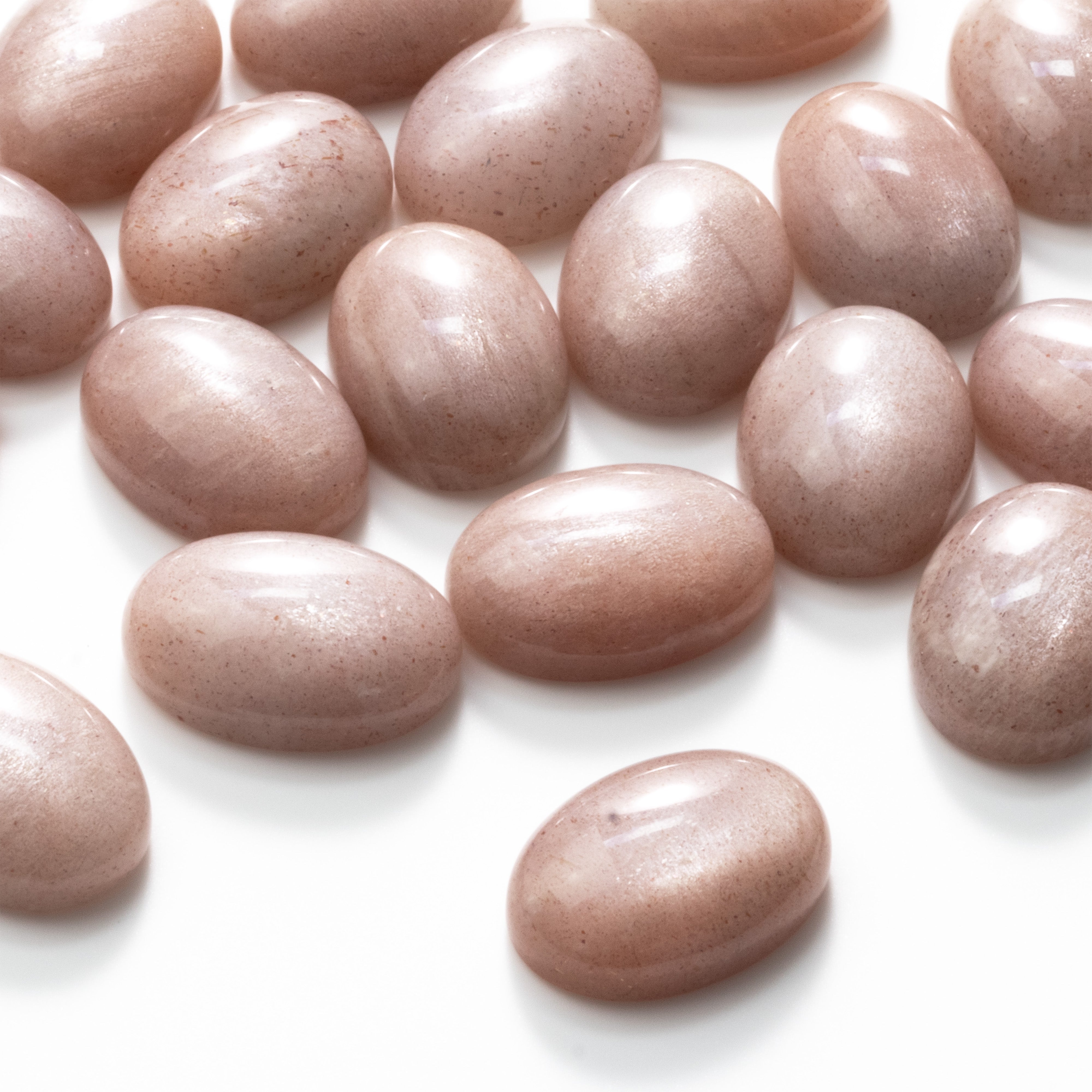 Pink Moonstone Cabochons