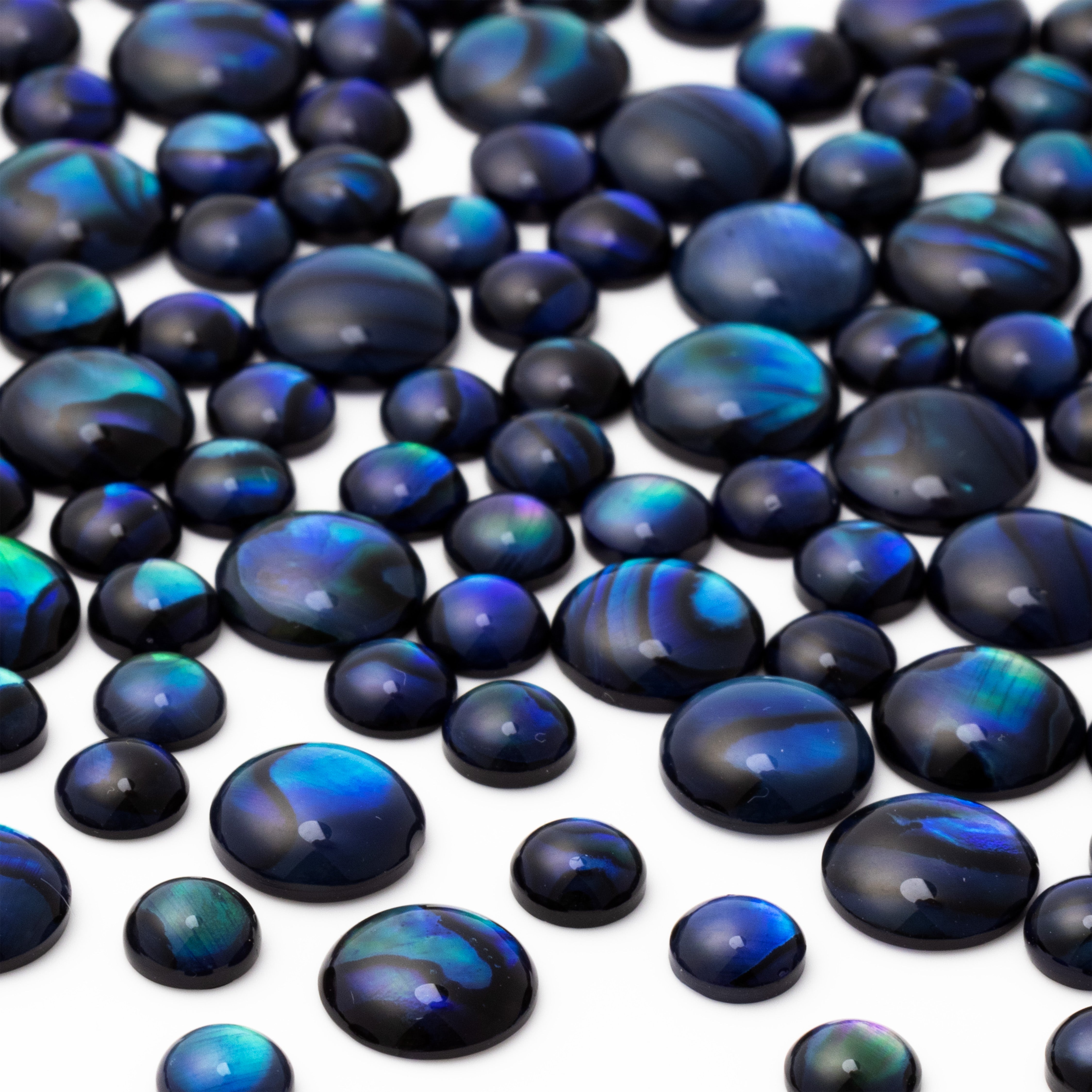 Blue Paua Shell Cabochons