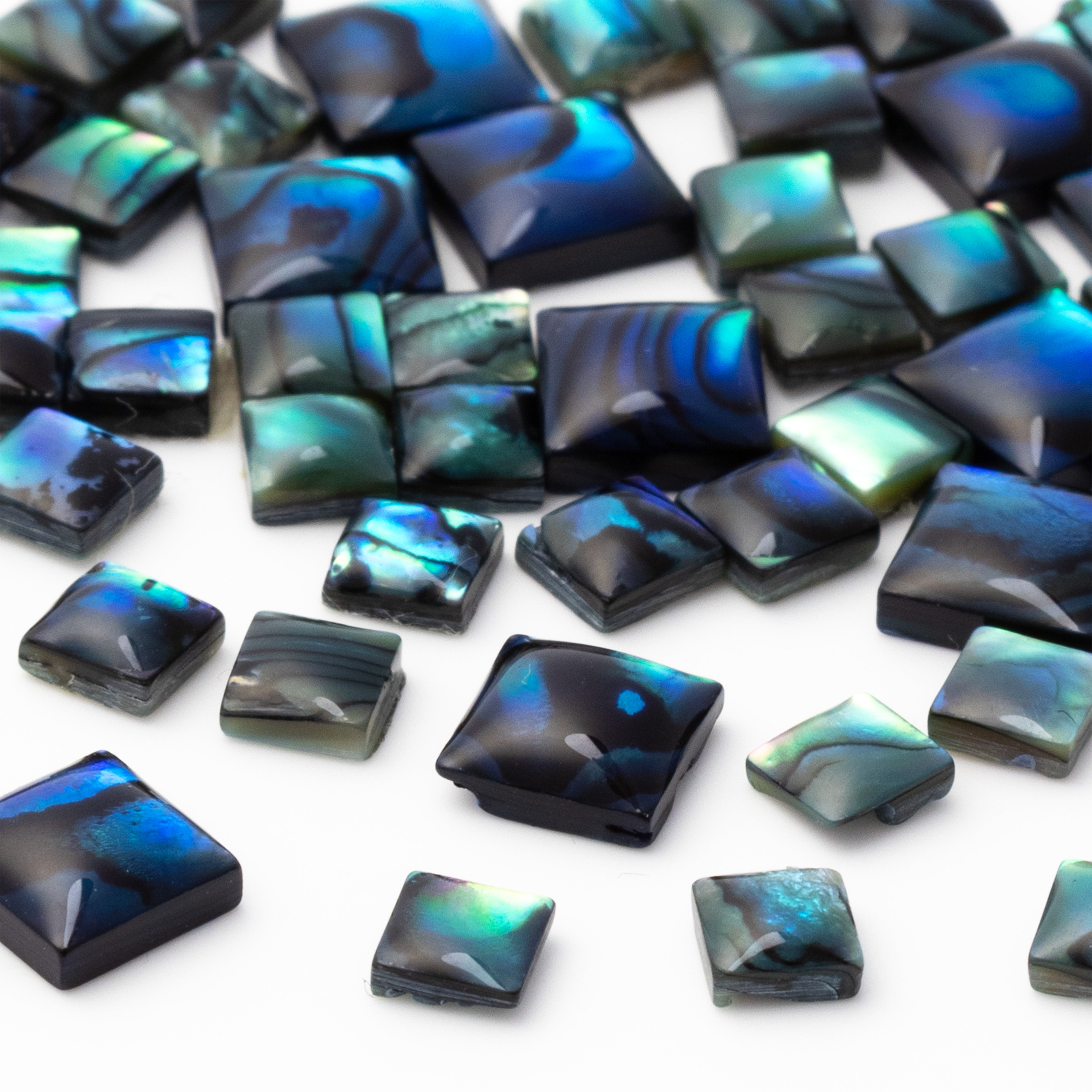 Blue Paua Shell Cabochons