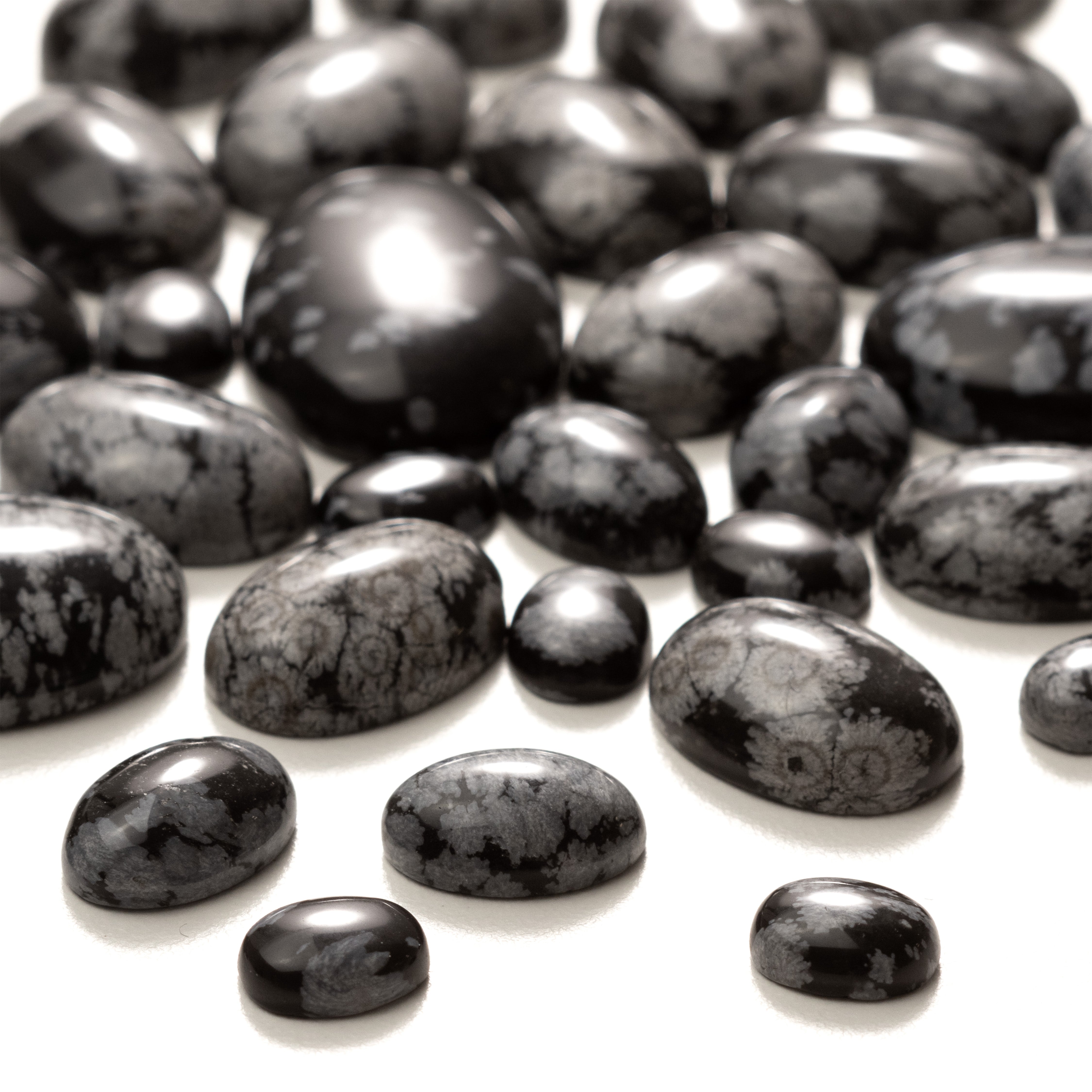 Snowflake Obsidian Cabochons