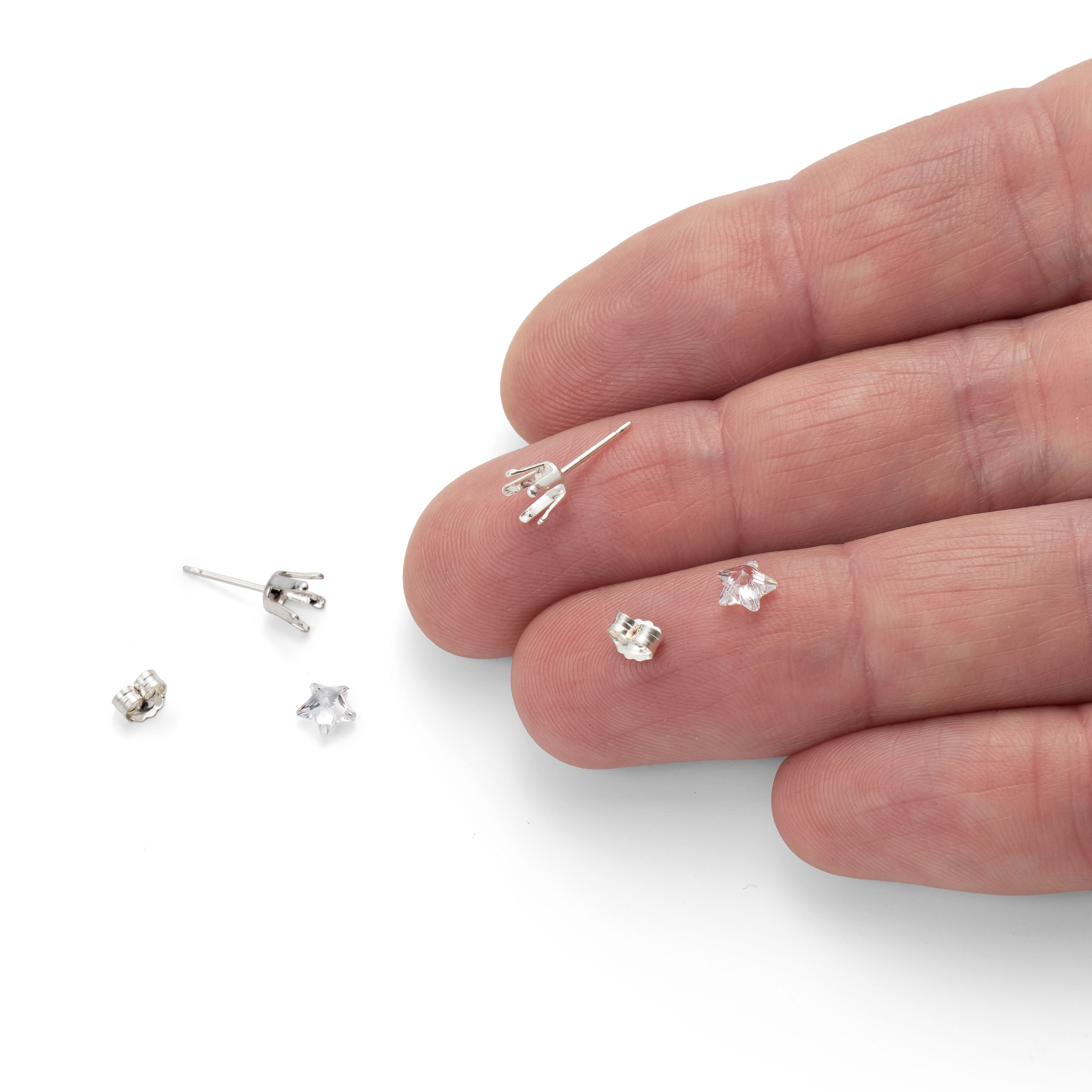 Faceted Star Snaptite Earring Kit