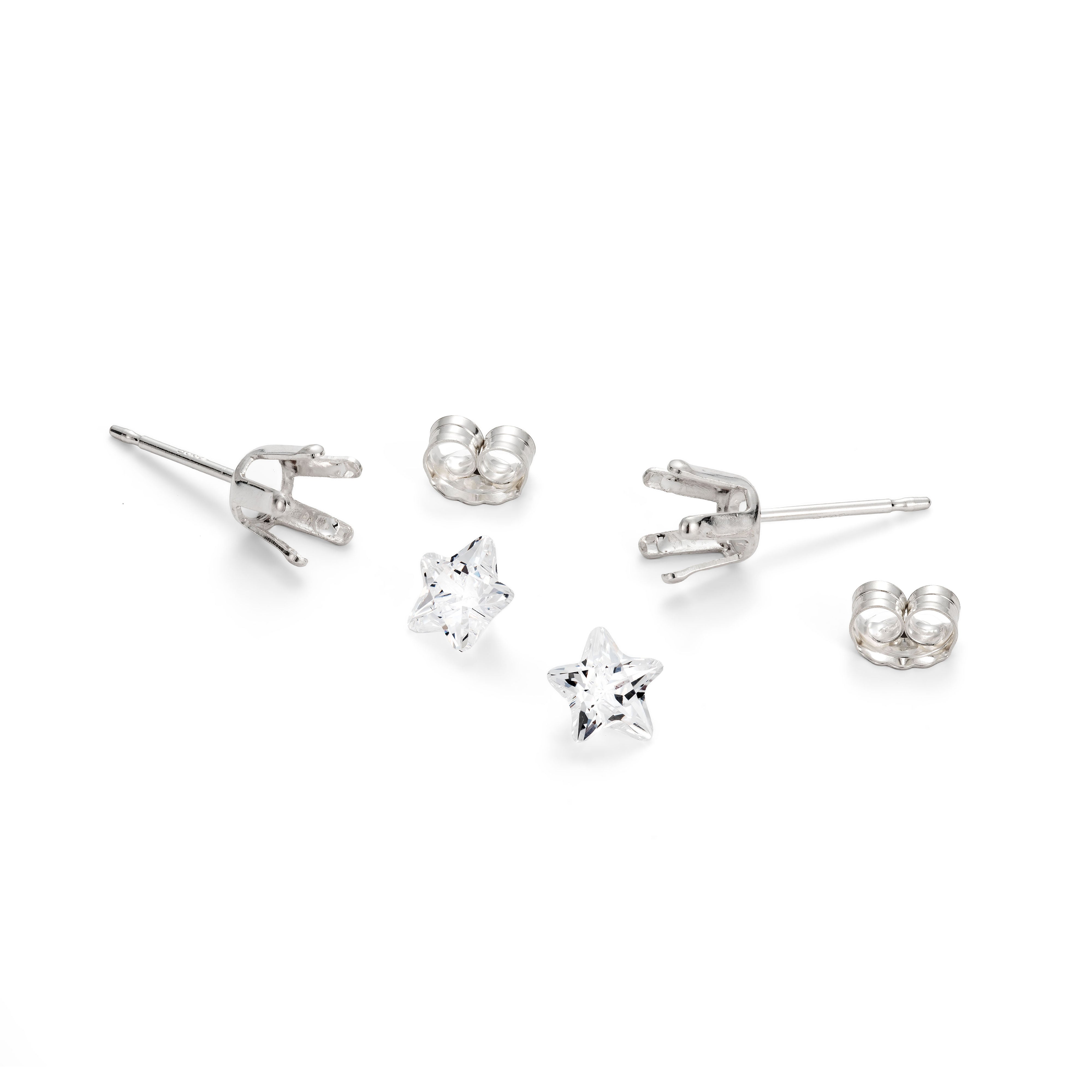 Faceted Star Snaptite Earring Kit