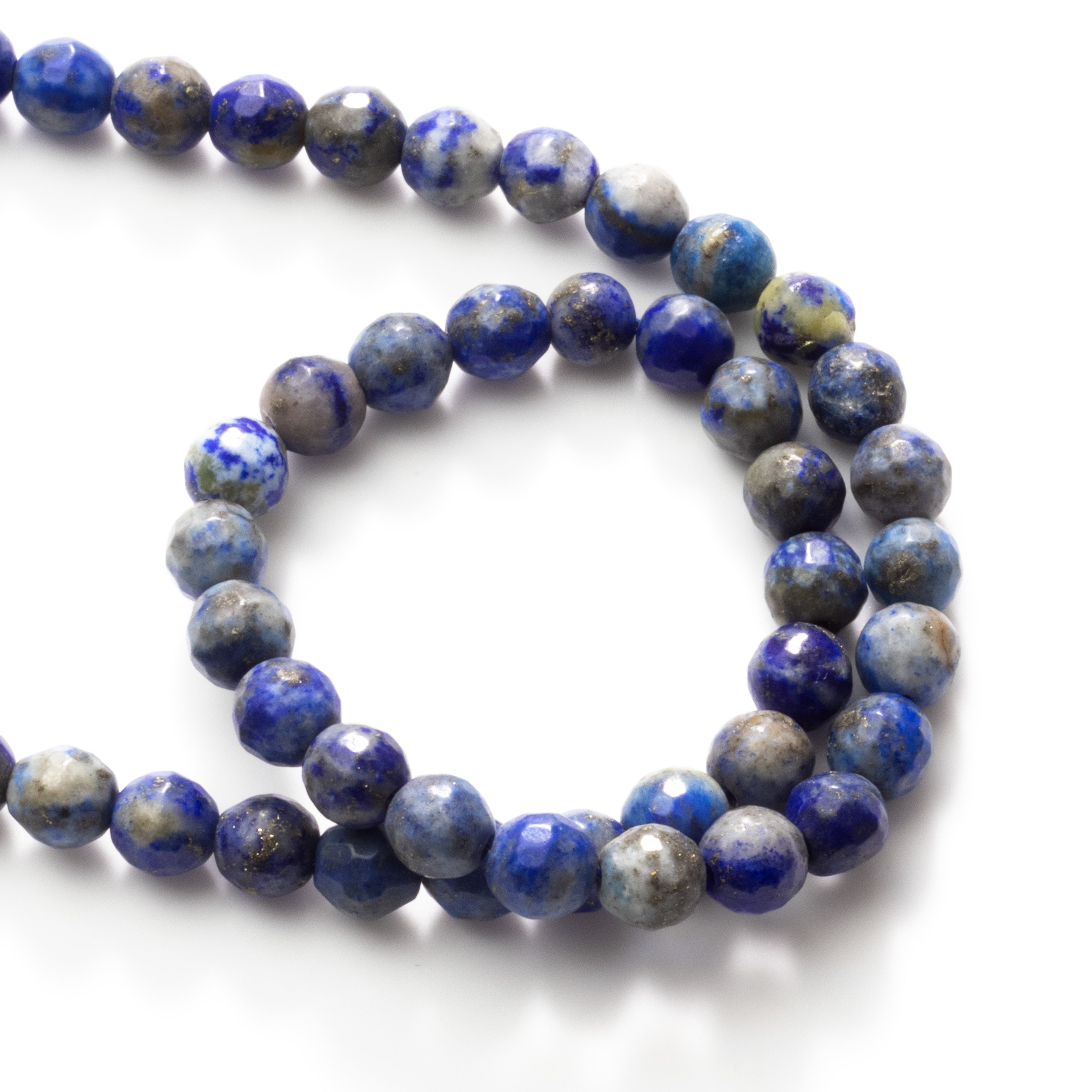 Lapis Lazuli Faceted Round Beads